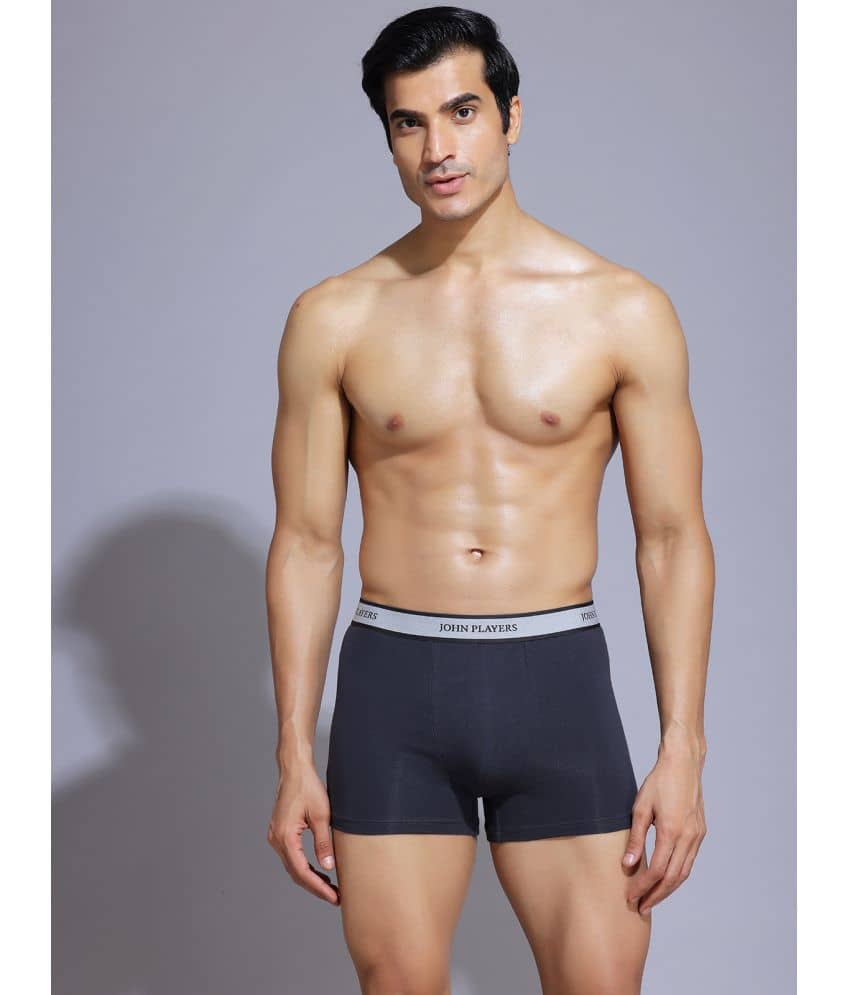 John Players Grey Melange John Players Trunks Cotton Men's Trunks ( Pack of 1 )