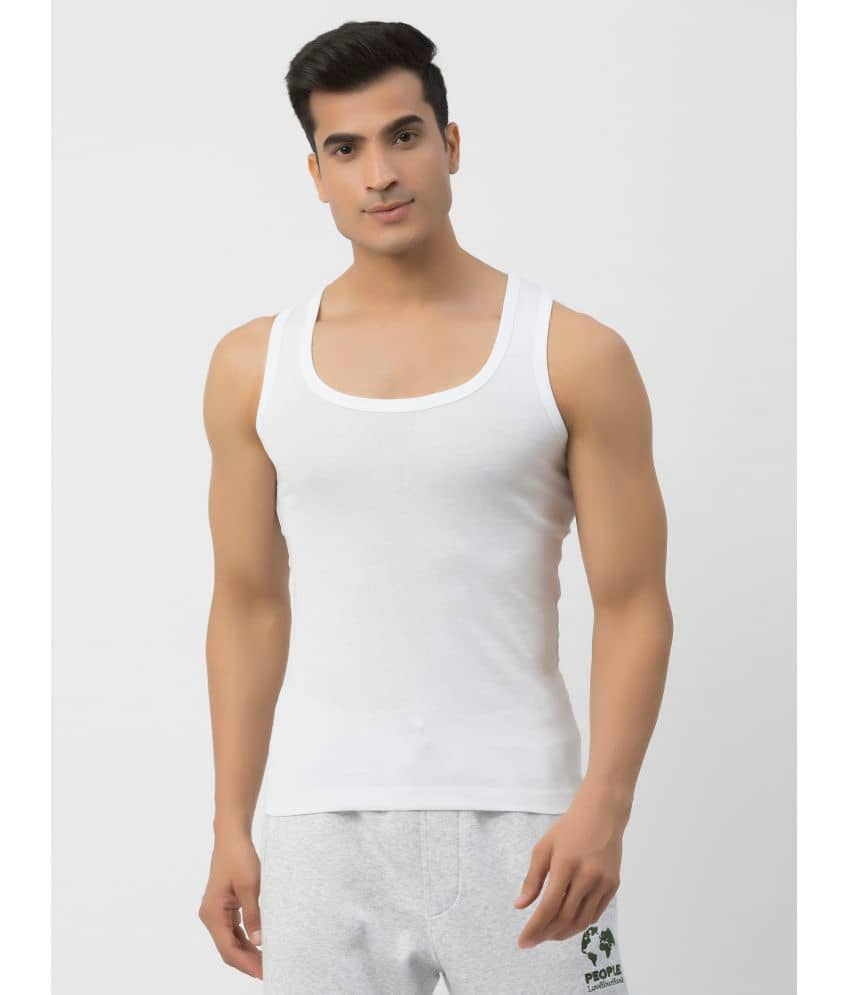 John Players White John Players Vest Cotton Men's Vest ( Pack of 1 ) - Nightwear & Loungewear | Buy online on ZillyBuy