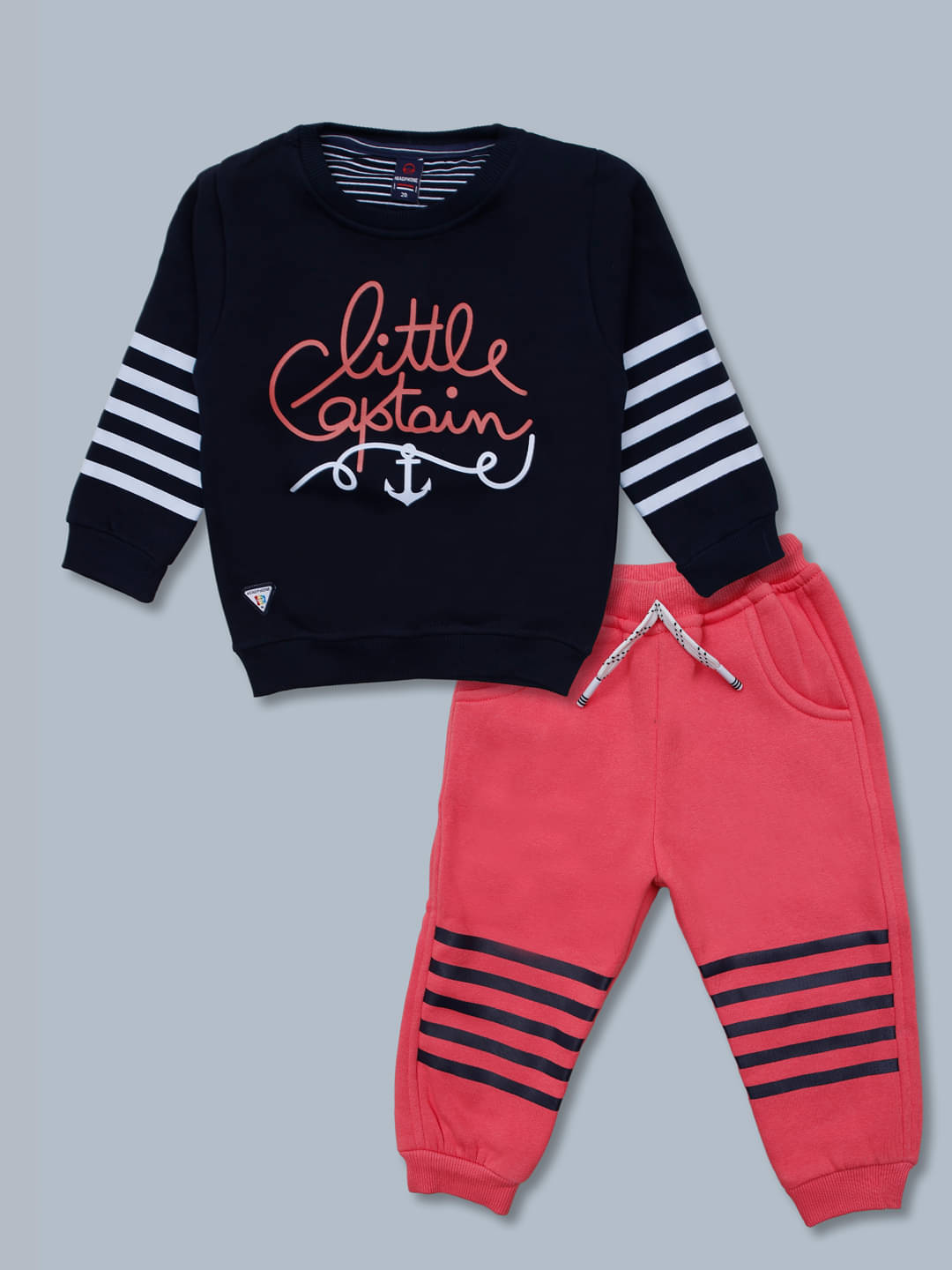Master Kids Pack of 1 Boys Fleece Sweatshirt & Trackpant Set ( Navy ) Master Kids Pack of 1 Boys Fleece Sweatshirt & Trackpant Set ( Navy )