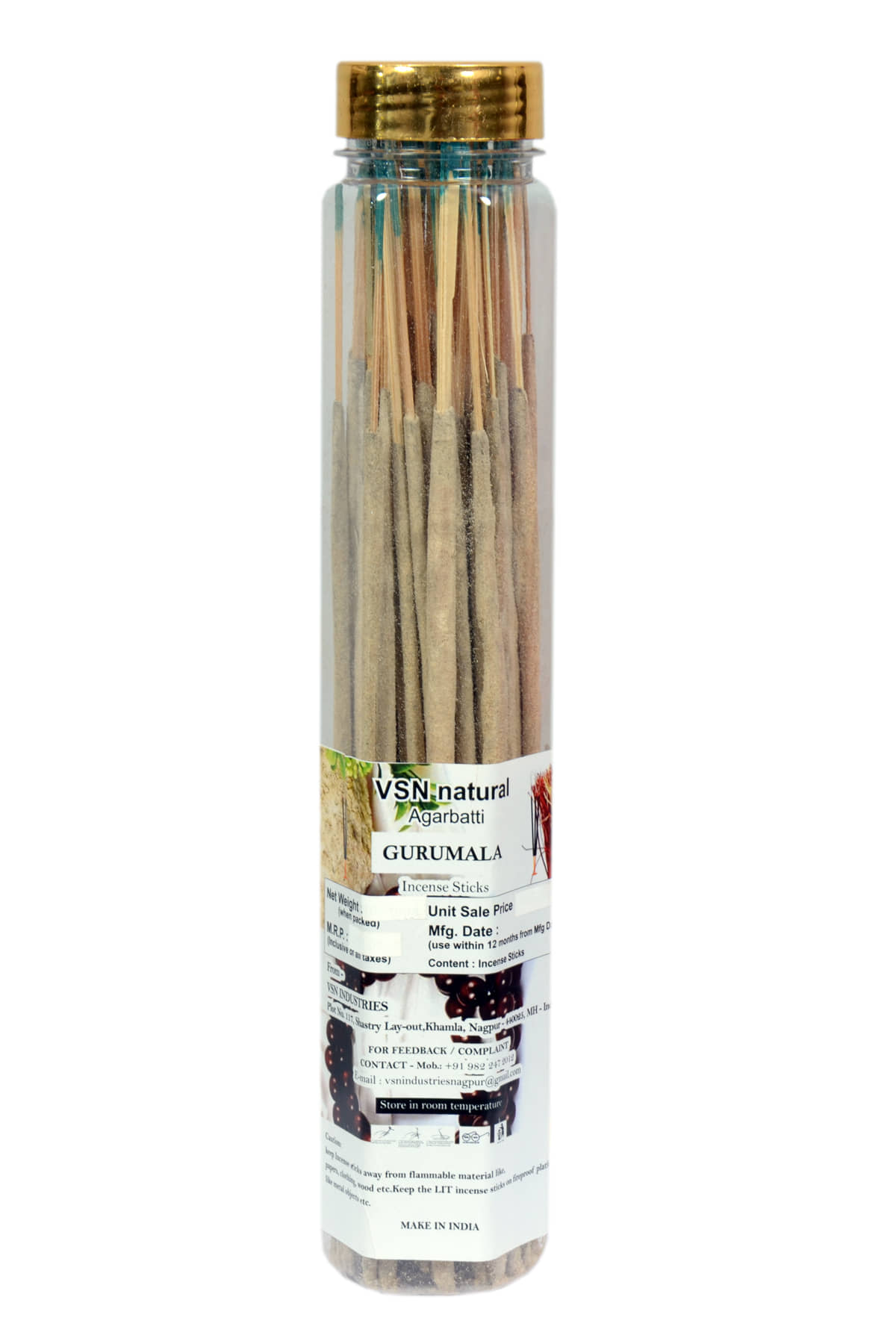 VSN natural Incense Stick Natural 2 gm ( Pack of 1 )