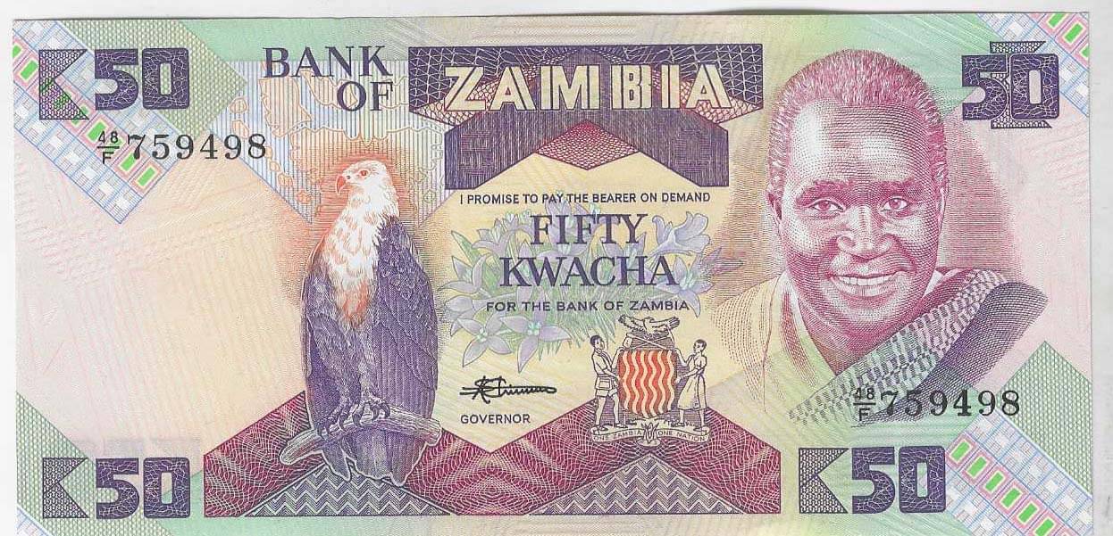     			Zambia Fifty Kwacha Type