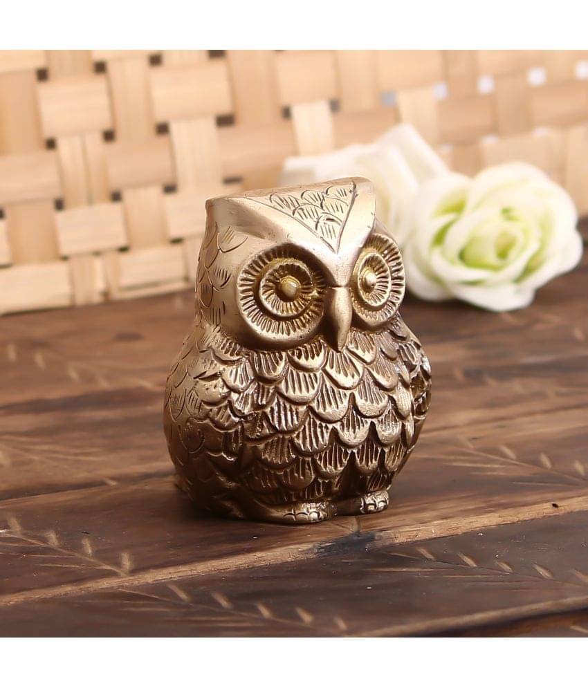 eCraftIndia Handcrafted Brass Owl Statue Bird Figurine Decorative Showpiece     			eCraftIndia Handcrafted Brass Owl Statue Bird Figurine Decorative Showpiece