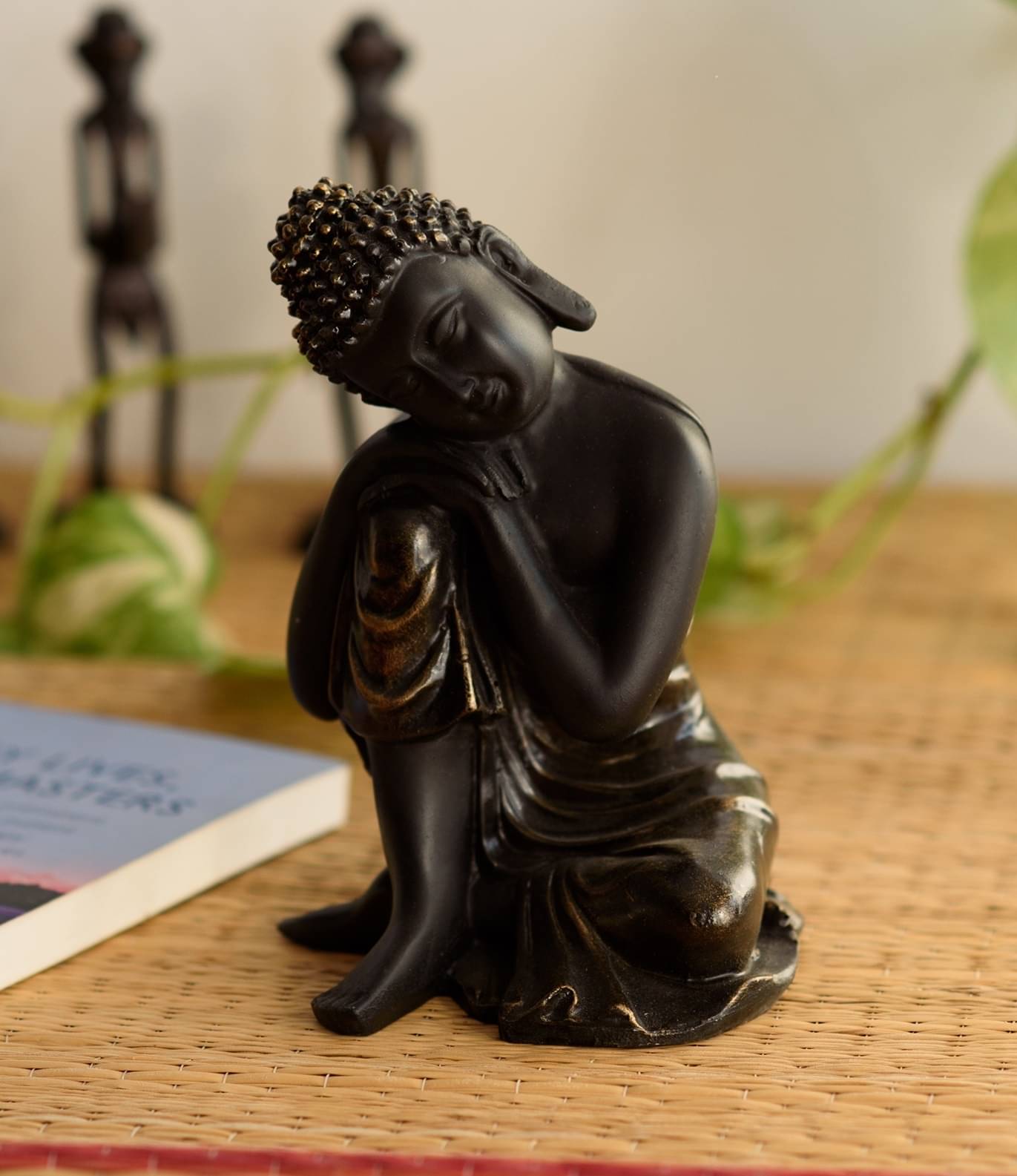 eCraftIndia Bronze-Toned Handcrafted Buddha Showpiece     			eCraftIndia Bronze-Toned Handcrafted Buddha Showpiece