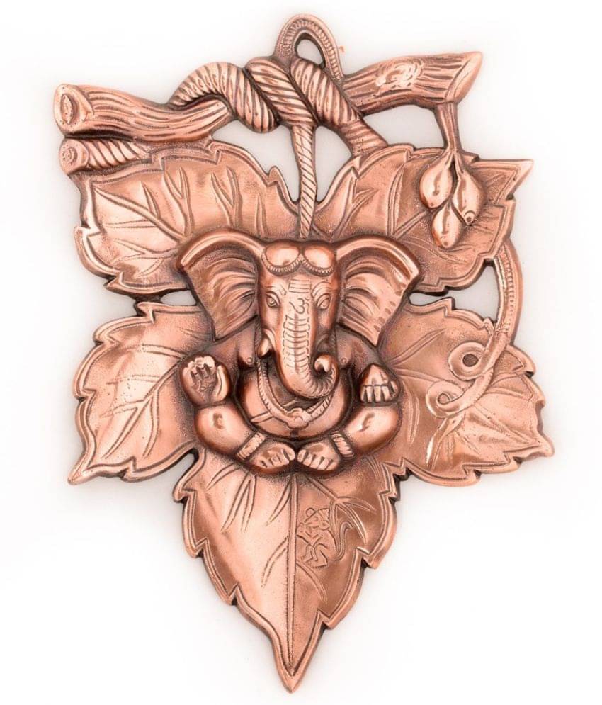 eCraftIndia Copper-Toned Lord Ganesha Handcrafted Wall Hanging eCraftIndia Copper-Toned Lord Ganesha Handcrafted Wall Hanging