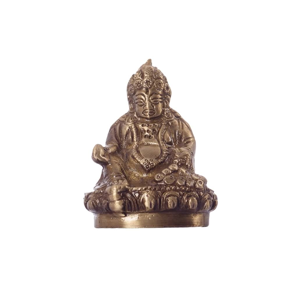 eCraftIndia Gold-Toned Antique Finish Handcrafted Brass Lord Kuber     			eCraftIndia Gold-Toned Antique Finish Handcrafted Brass Lord Kuber