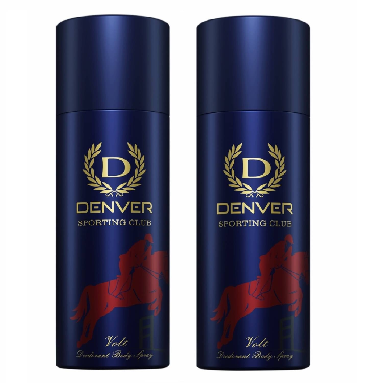     			Denver Sporting Club Volt Long Lasting Deodorant Spray For Men 165 ml Each (Pack of 2)