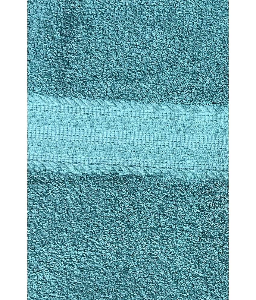 Finesse Decor Cotton Self Design 500 -GSM Bath Towel ( Pack of 1 ) - Sea Green