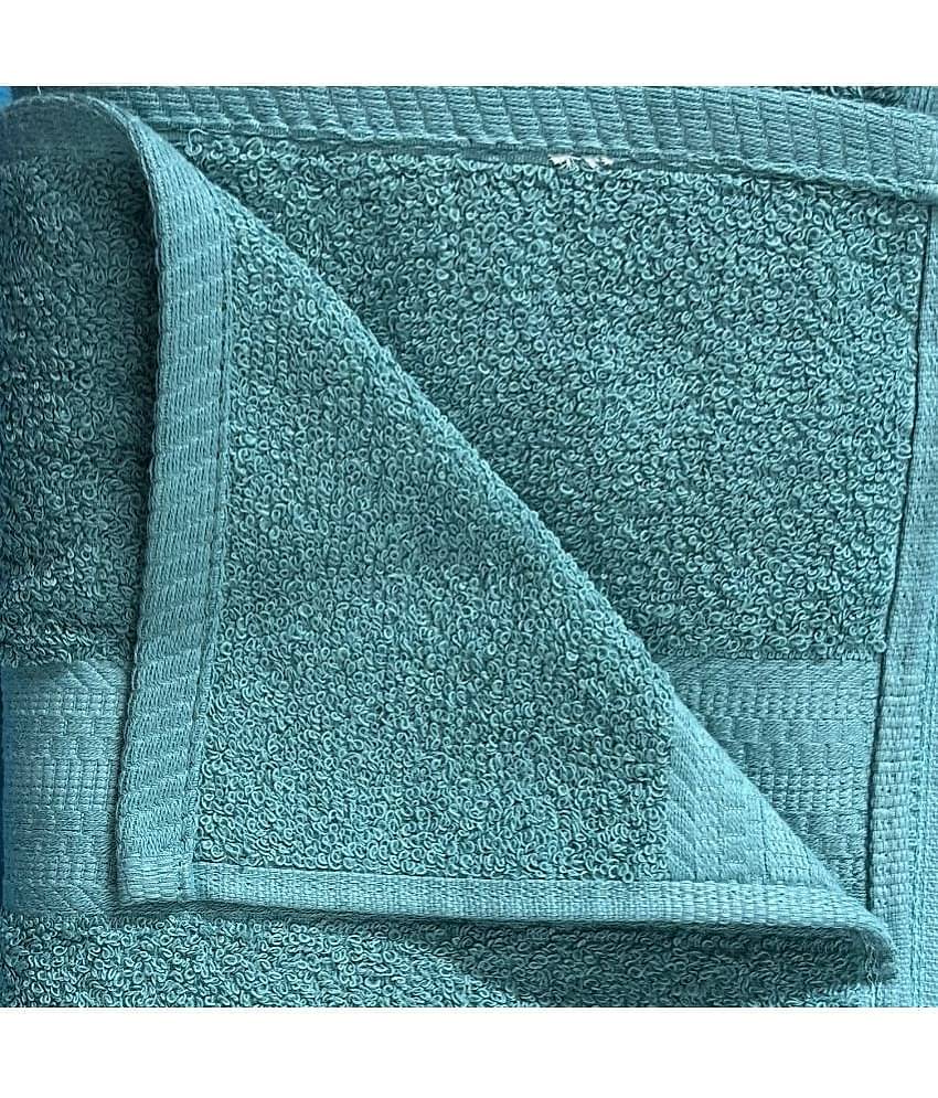 Finesse Decor Cotton Self Design 500 -GSM Bath Towel ( Pack of 1 ) - Sea Green