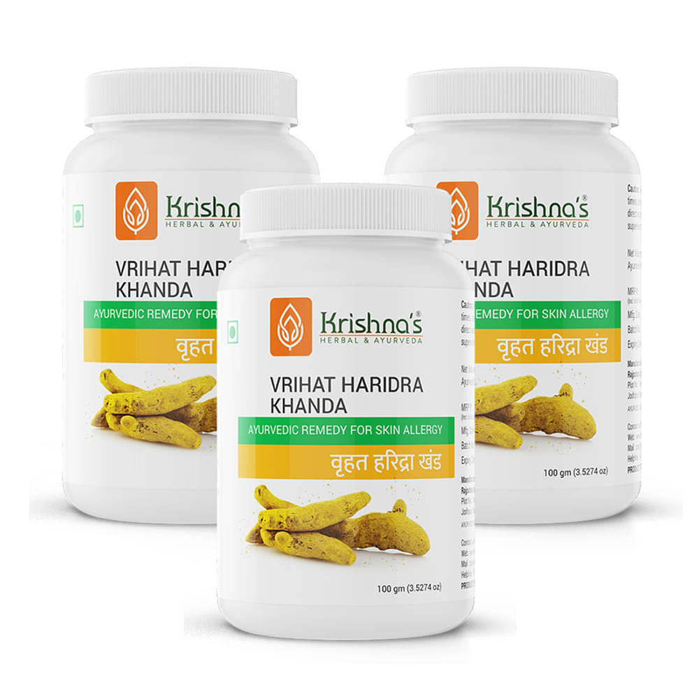     			Krishna's Herbal & Ayurveda Vrihant Haridra Khanda Powder, 100 g Pack Of 3