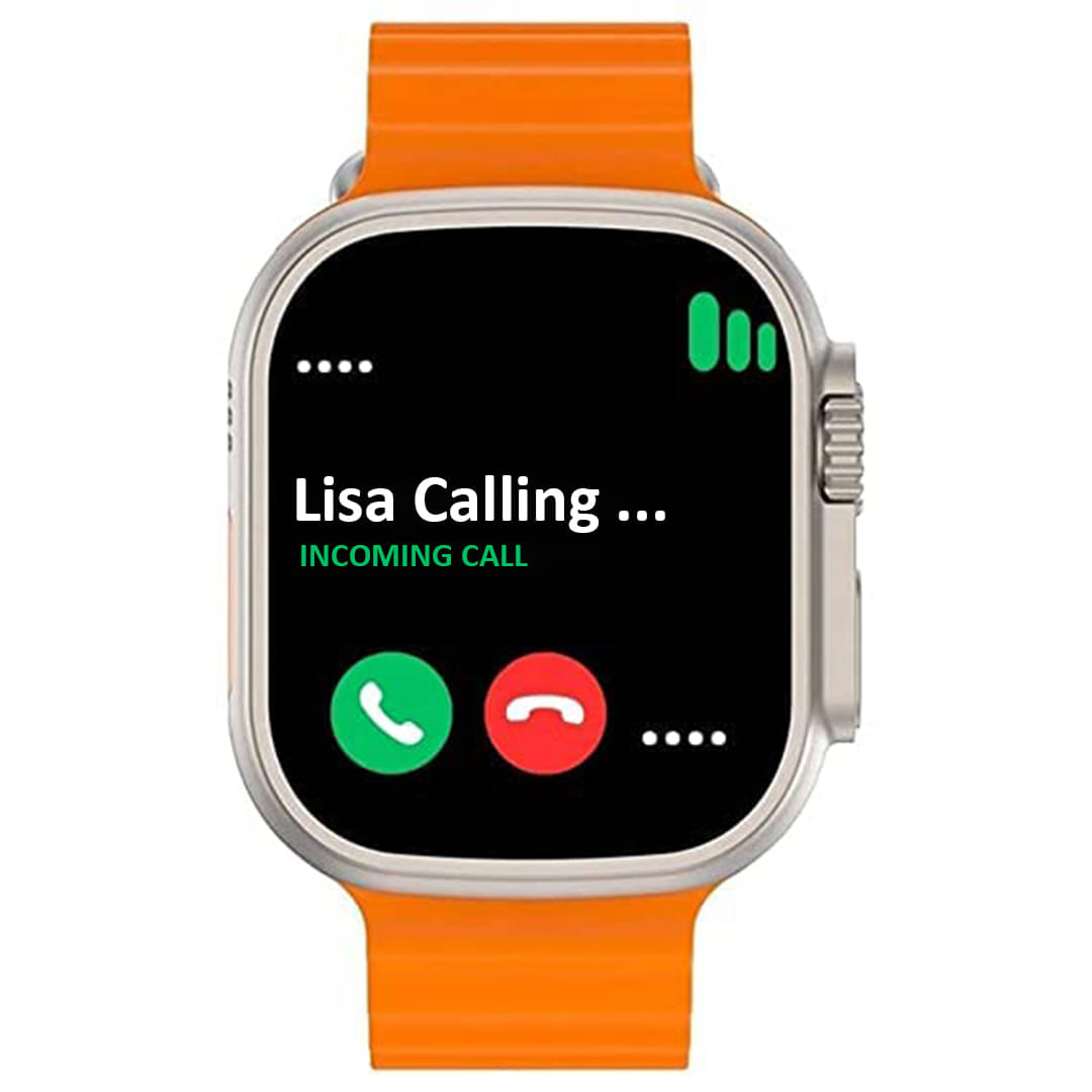 Tecsox Tecwatch 1.99" Screen BT Calling Orange Smart Watch Tecsox Tecwatch 1.99" Screen BT Calling Orange Smart Watch
