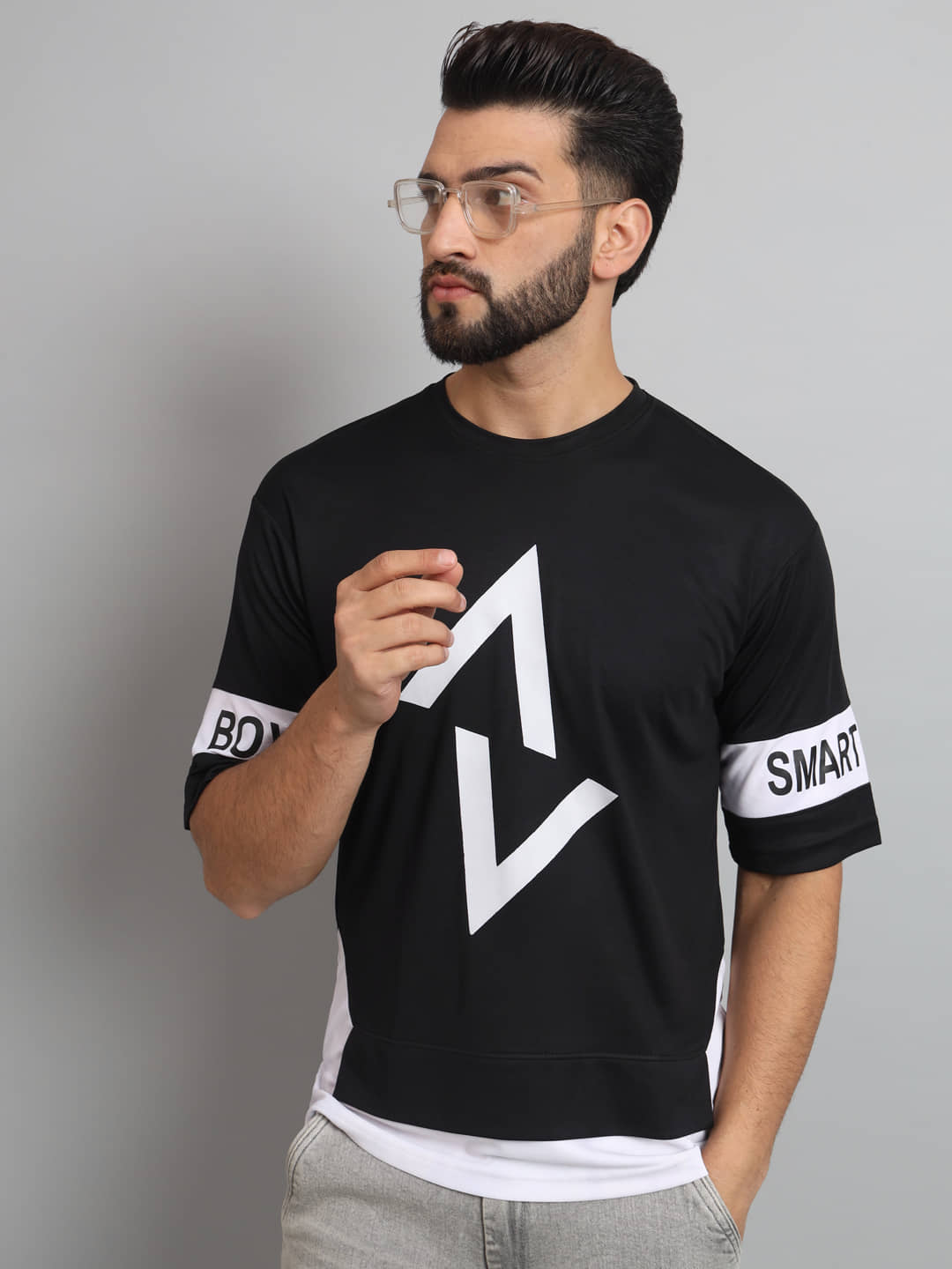 ZEBULUN Pack of 1 Cotton Blend Regular Fit Men's T-Shirt ( White )