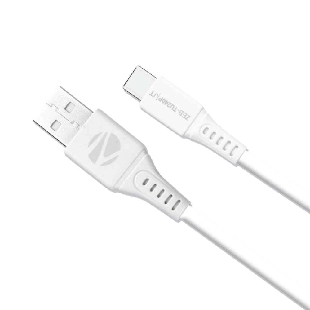Zebronics White 2.4 A Type C Cable 1 Meter