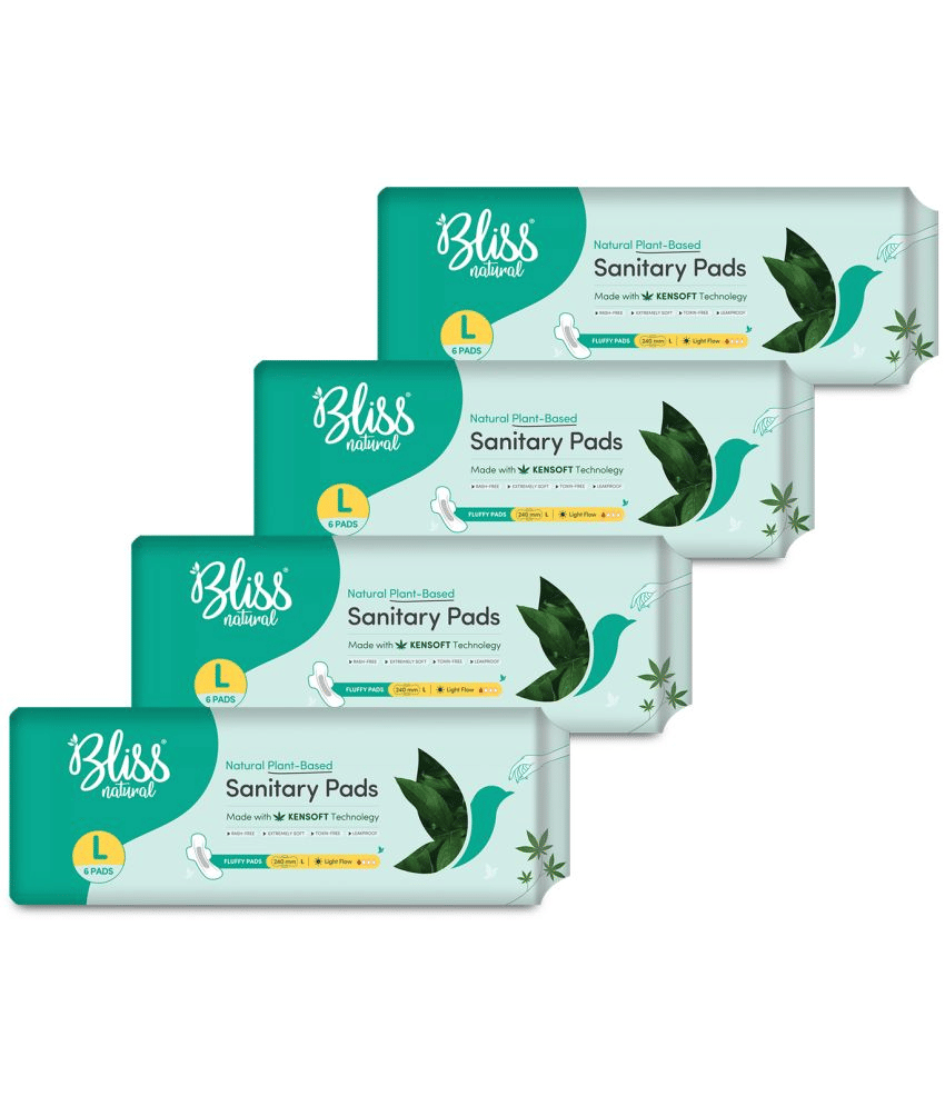 BLISSNATURAL Cottony Large Regular Sanitary Pad
