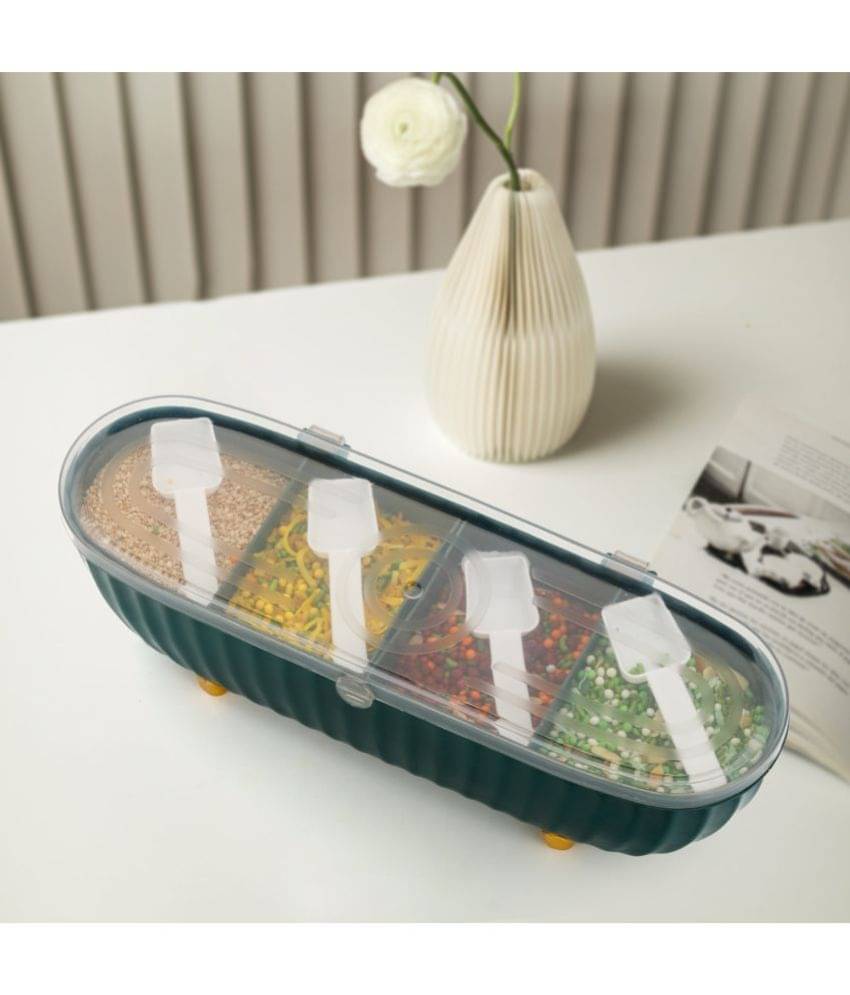 iview kitchenware Dal/Pickle/DryFruit Plastic Green Spice Container ( Set of 1 )     			iview kitchenware Dal/Pickle/DryFruit Plastic Green Spice Container ( Set of 1 )