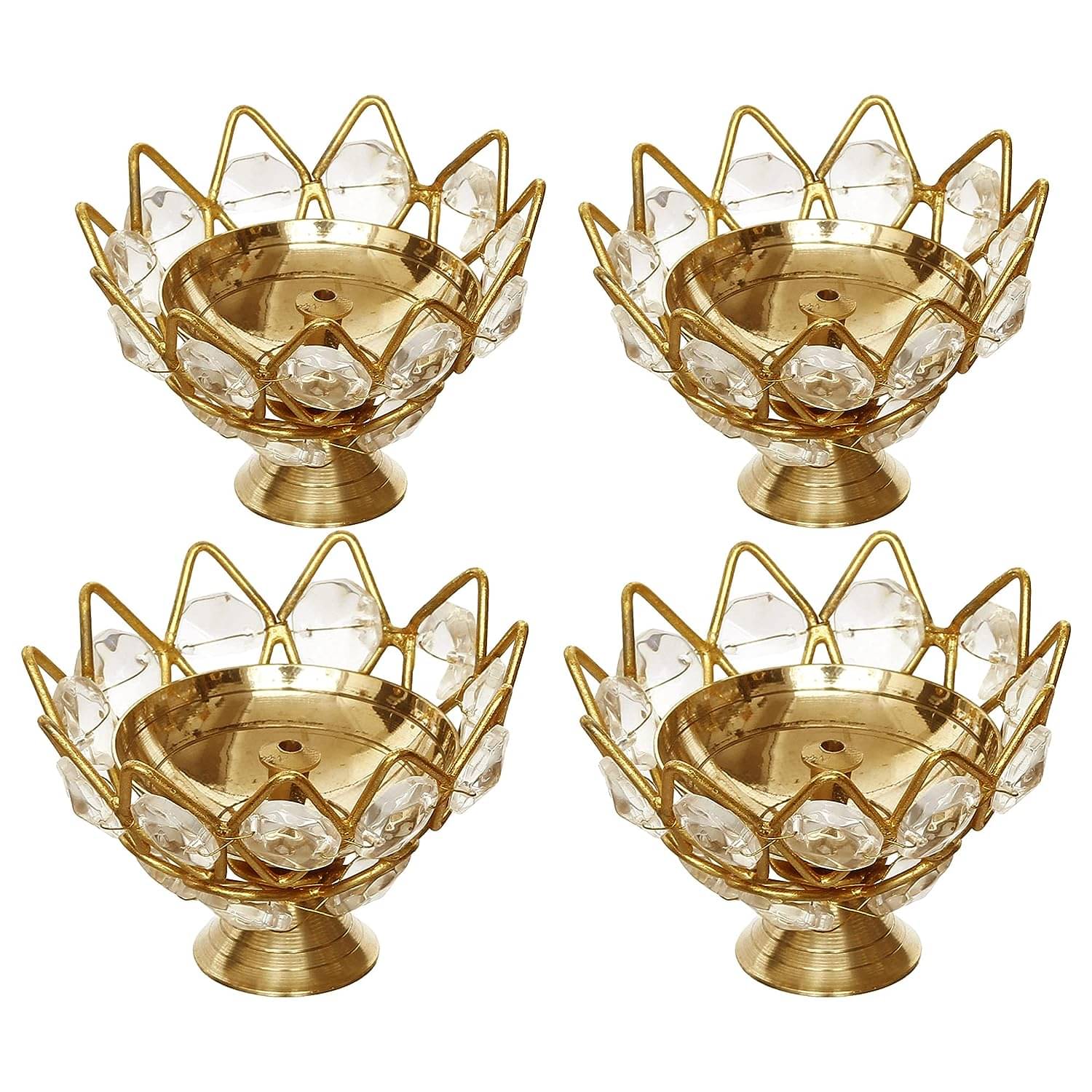     			Heaven Decor Diya 4 4 Piece ( Pack of 4 )