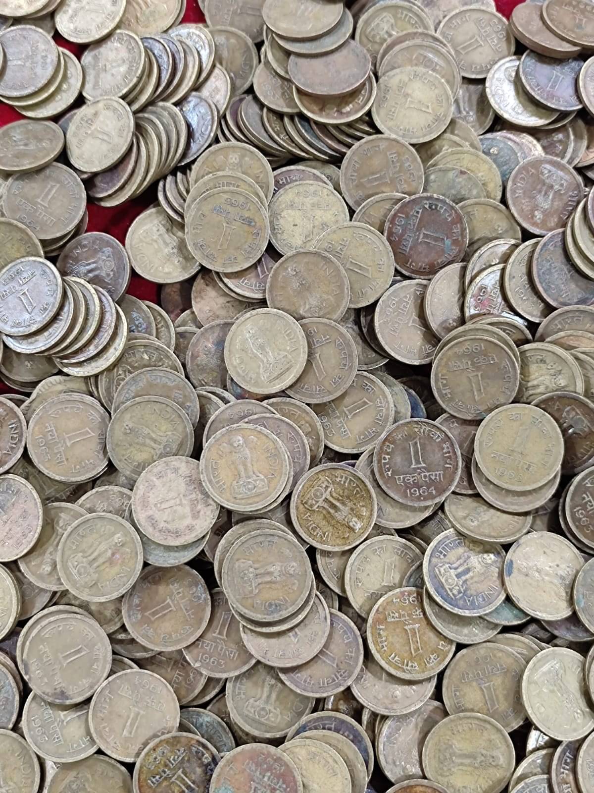 India One paisa (50 pcs lott) Mix date's, mix mint lowest price 50 pcs India One paisa (50 pcs lott) Mix date's, mix mint lowest price 50 pcs