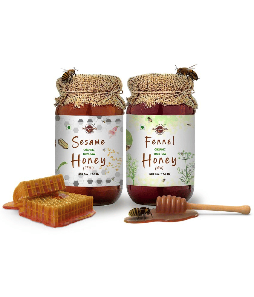 Indie gredients Honey Sesame Fennel Honey 1000 g Pack of 2     			Indie gredients Honey Sesame Fennel Honey 1000 g Pack of 2