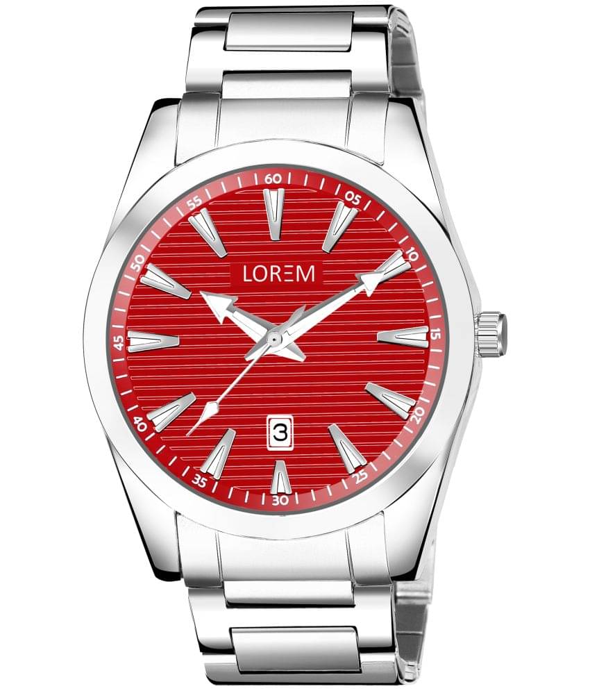     			Lorem Silver Stainless Steel Analog Men's Watch