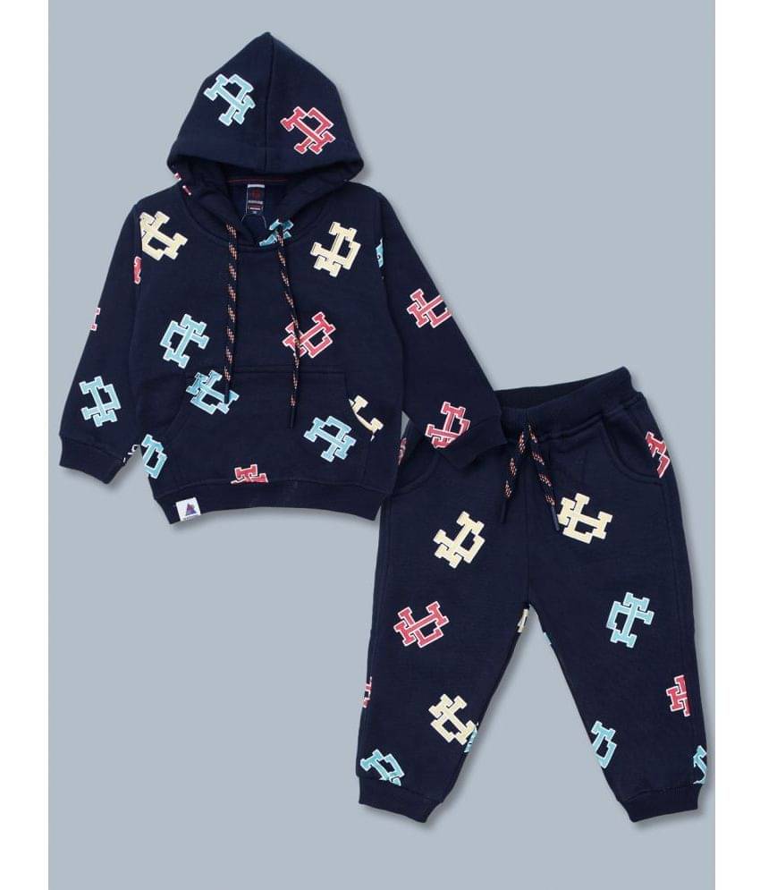 Master Kids Pack of 1 Boys Fleece Sweatshirt & Trackpant Set ( Navy )     			Master Kids Pack of 1 Boys Fleece Sweatshirt & Trackpant Set ( Navy )
