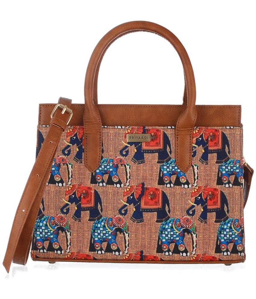     			Priyassi Shoulder Bag PU Set of 1 ( Brown )