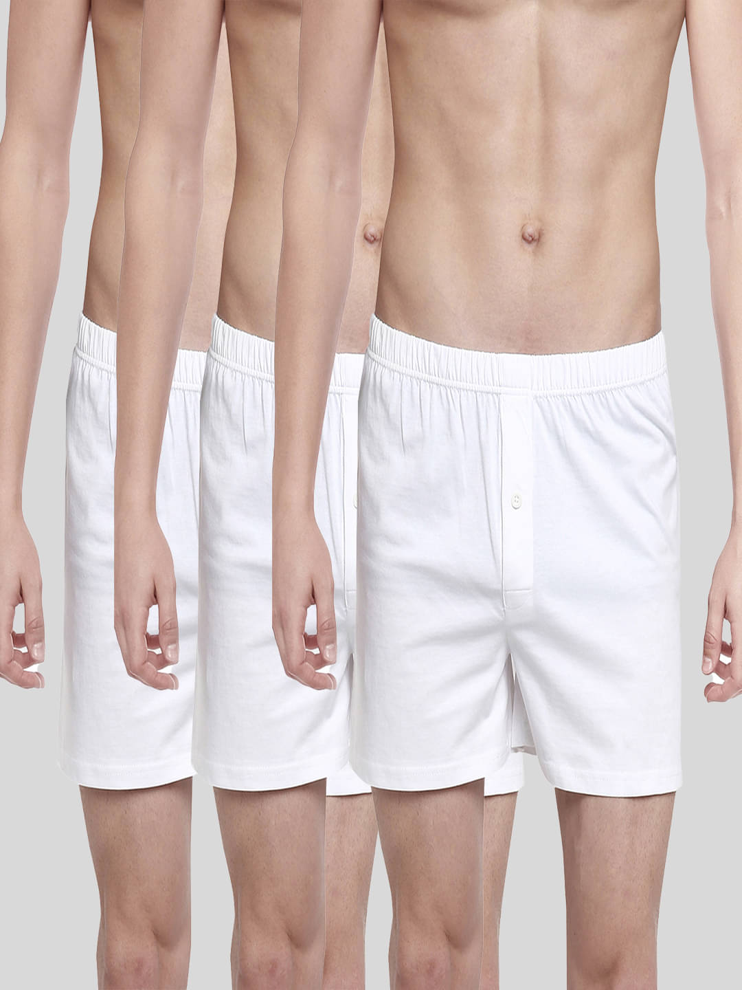     			Ramraj cotton Pack of 3 Cotton Boxers For Men's ( White )