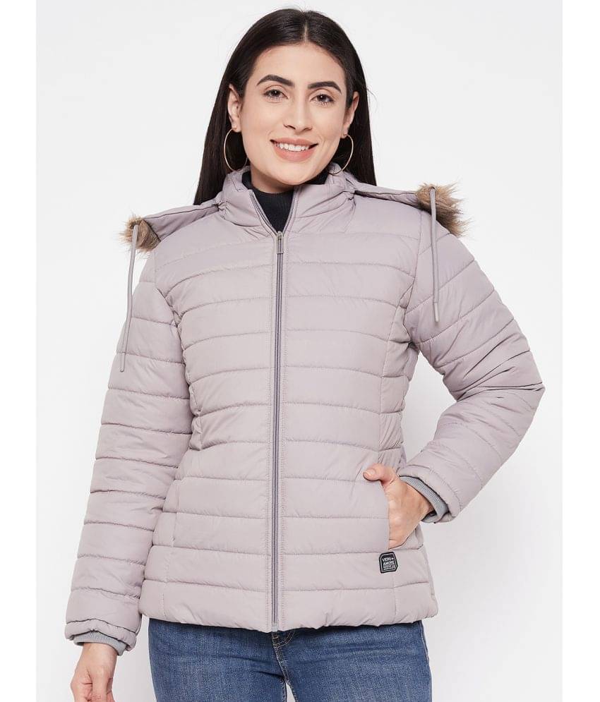 VERO AMORE - Polyester Grey Bomber Jackets VERO AMORE - Polyester Grey Bomber Jackets