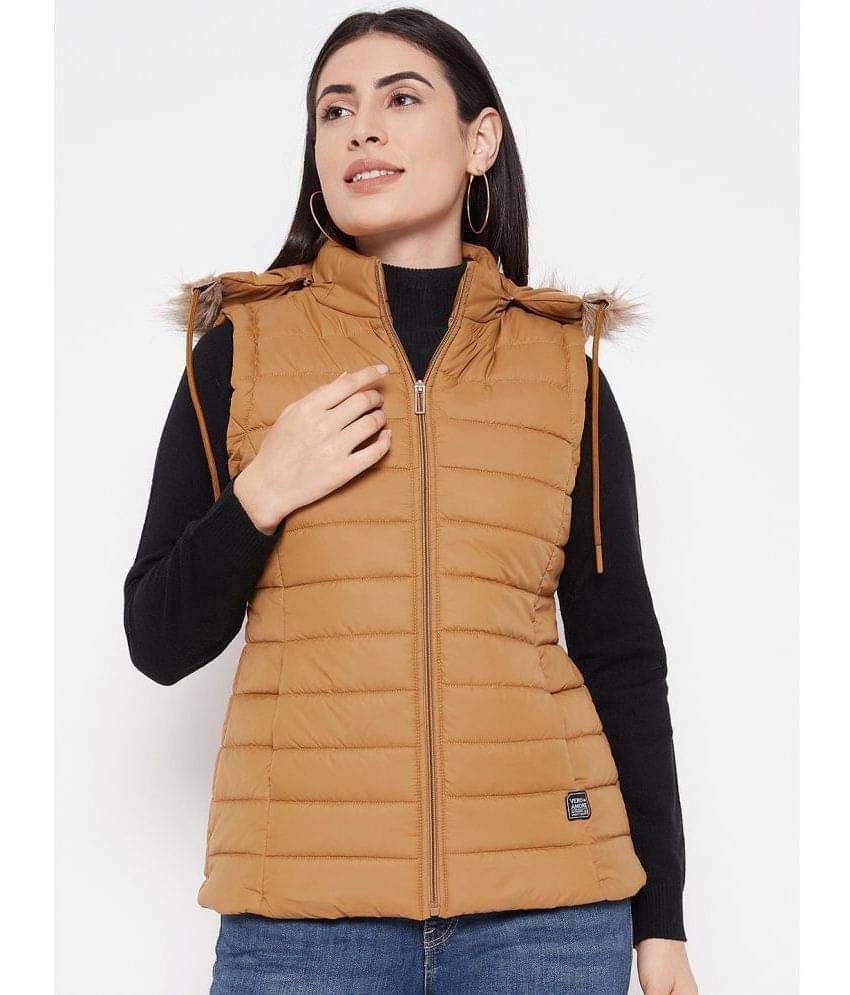 VERO AMORE - Polyester Yellow Bomber Jackets VERO AMORE - Polyester Yellow Bomber Jackets