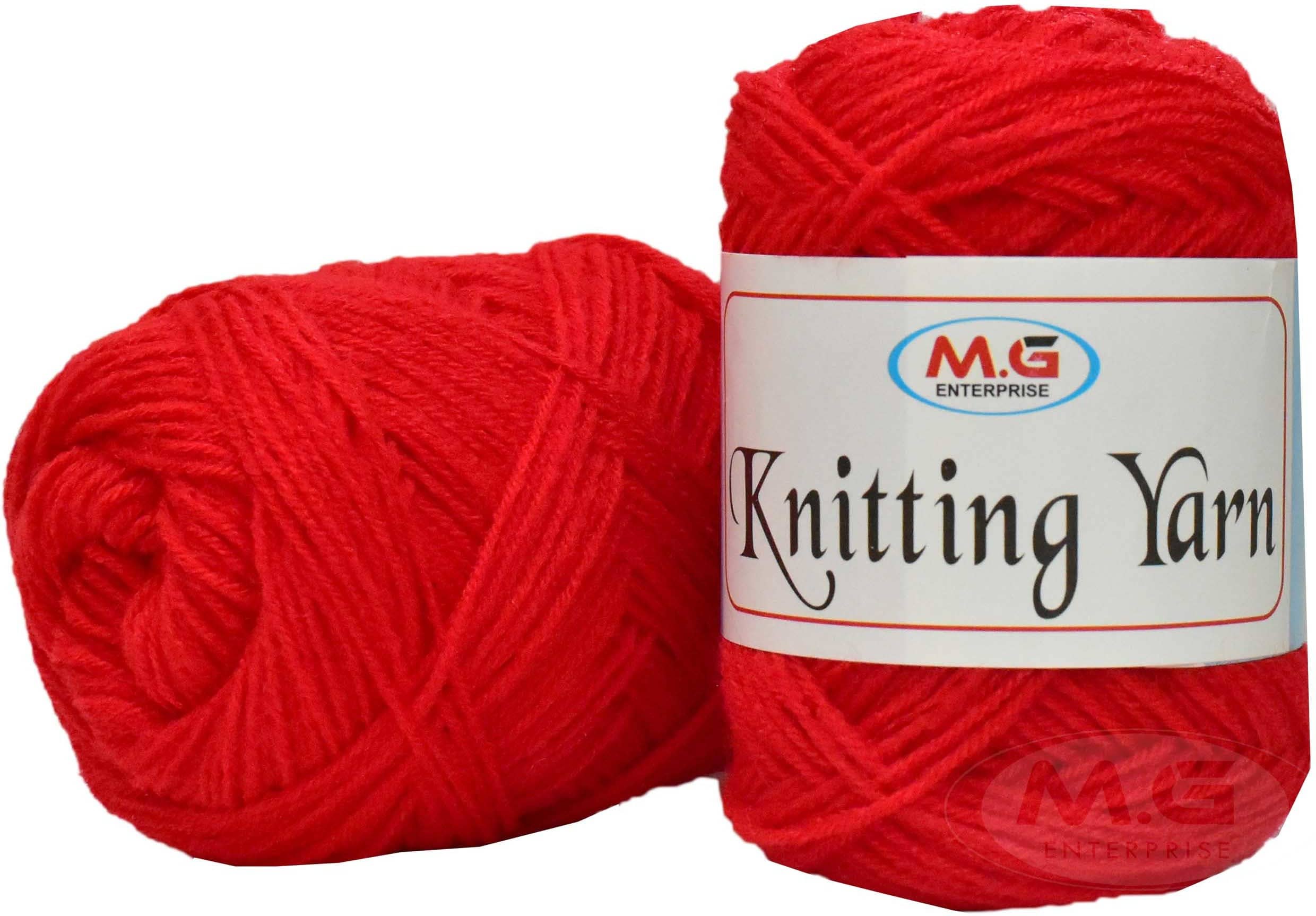 100% Acrylic Wool  Candy Red 100 gms - Art-AGB