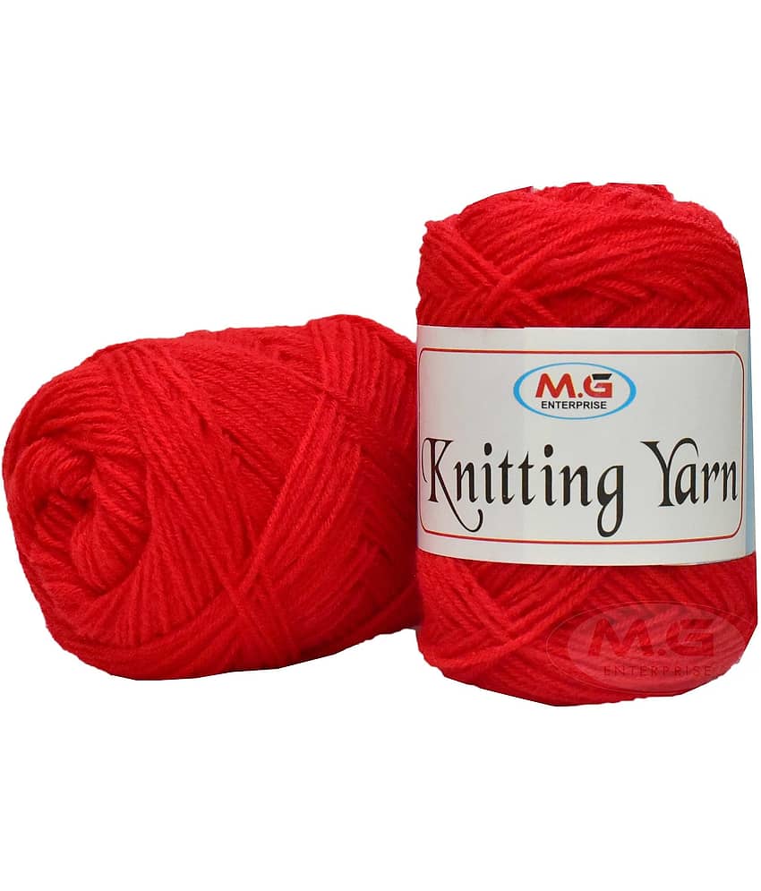 100% Acrylic Wool Candy Red 100 gms - Art-AGB - Stationery | Buy online on ZillyBuy