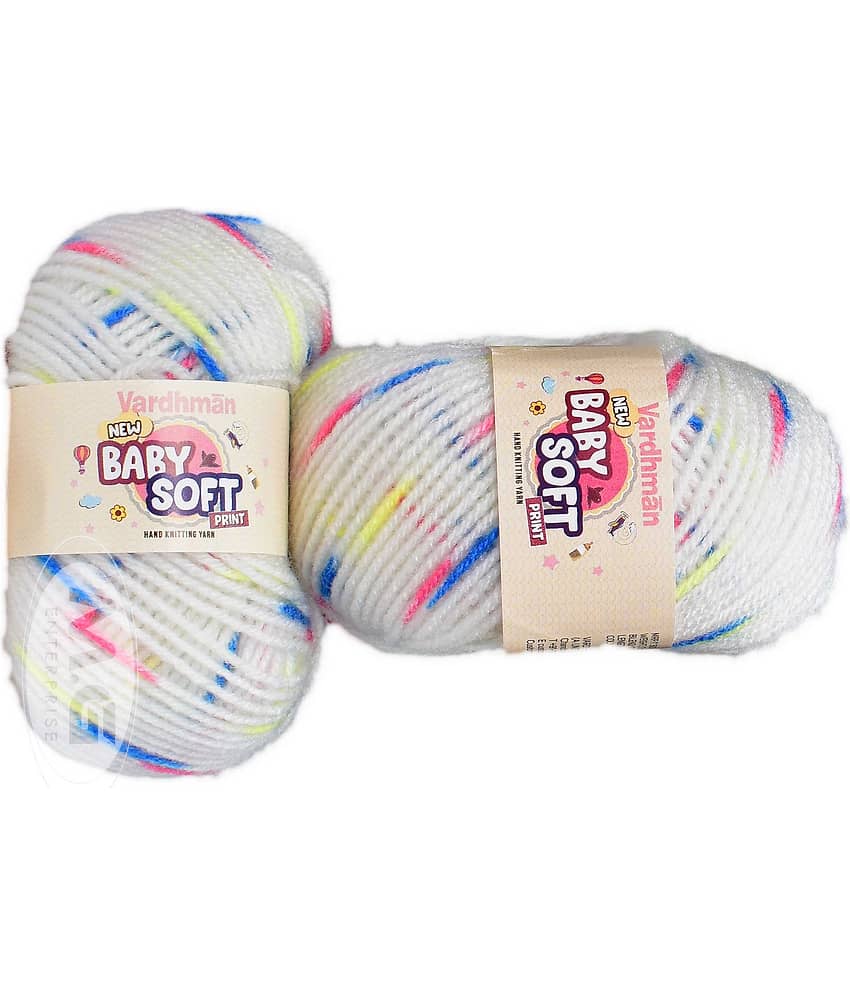 100% Acrylic Wool Icey Blue (Pack of 6) Baby Soft Wool Ball Hand knitting wool / Art Craft soft fingering crochet hook yarn, needle knitting yarn thread dyed … -W - Stationery | Buy online on ZillyBuy