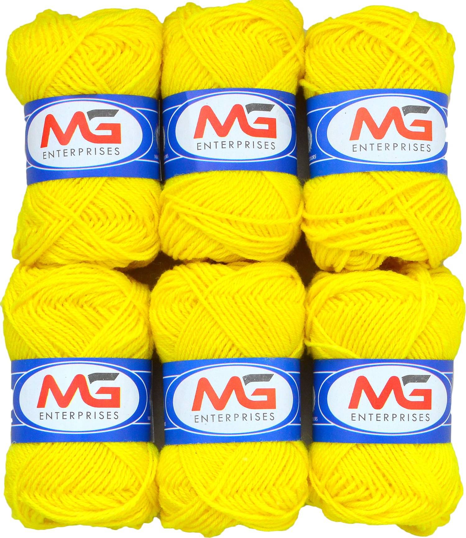     			100% Acrylic Wool  Lemon 6 Pc M.G - Art-DDE