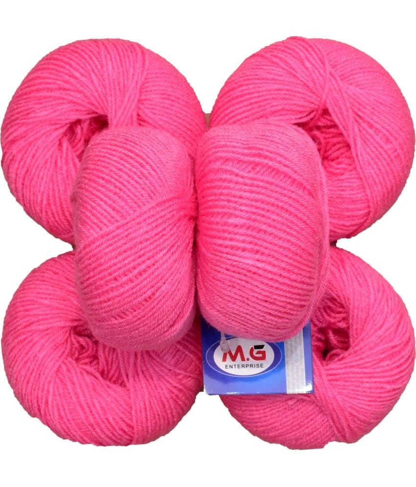 100% Acrylic Wool Melon (6 pc) Baby Soft Wool Ball Hand Knitting Wool/Art Craft Soft Fingering Crochet Hook Yarn, Needle Knitting Yarn Thread Dyed