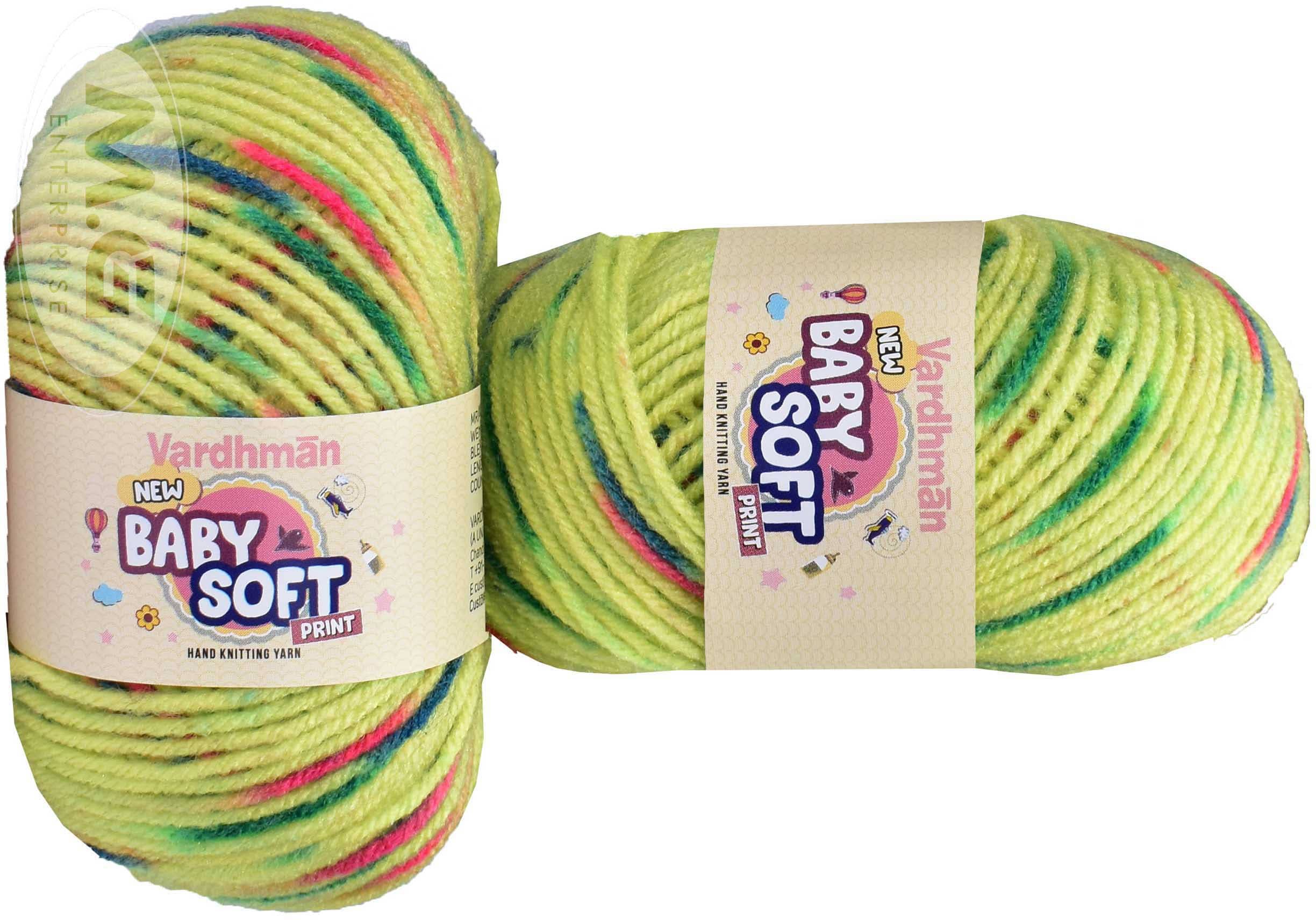 100% Acrylic Wool Parrot Mix (Pack of 6) Baby Soft Wool Ball Hand knitting wool / Art Craft soft fingering crochet hook yarn, needle knitting yarn thread dyed â€¦ - T UC