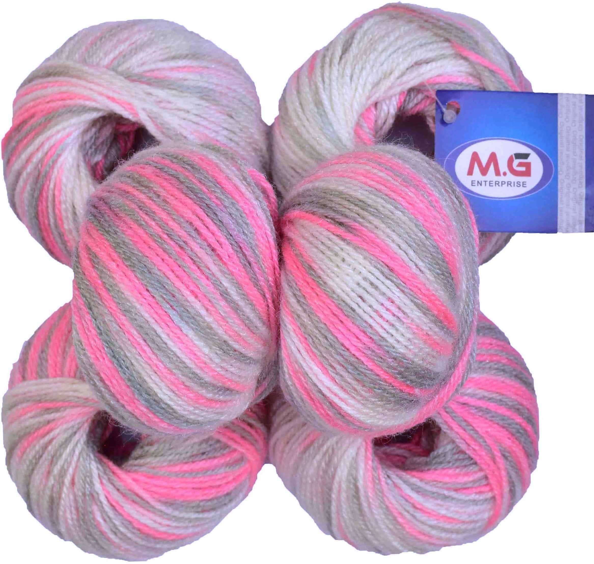 100% Acrylic Wool Red (6 pc) Baby Soft 4 ply Wool Ball Hand SM-F SM-FG