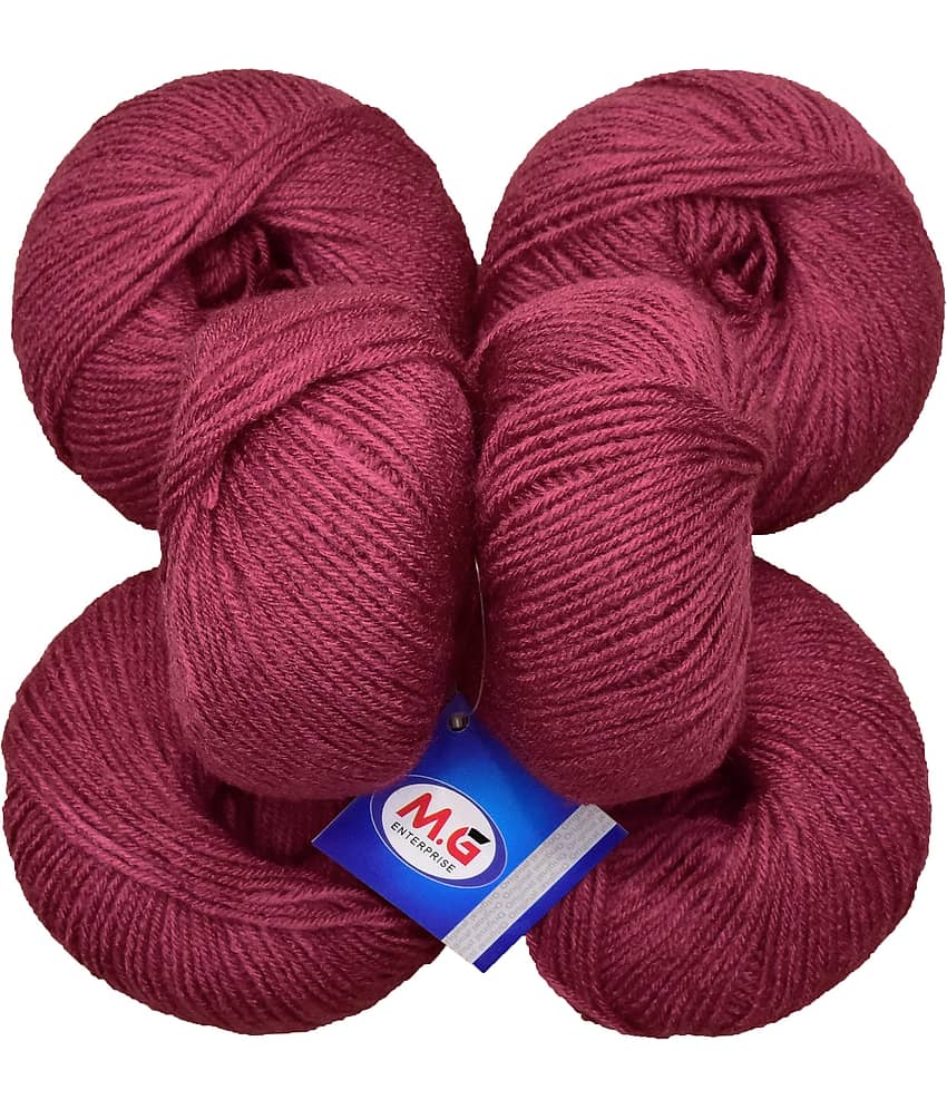 100% Acrylic Wool Rosewood (6 pc) Baby Soft Wool Ball Hand Knitting Wool/Art Craft Soft Fingering Crochet Hook Yarn, Needle Knitting Yarn Thread Dyed - Stationery | Buy online on ZillyBuy