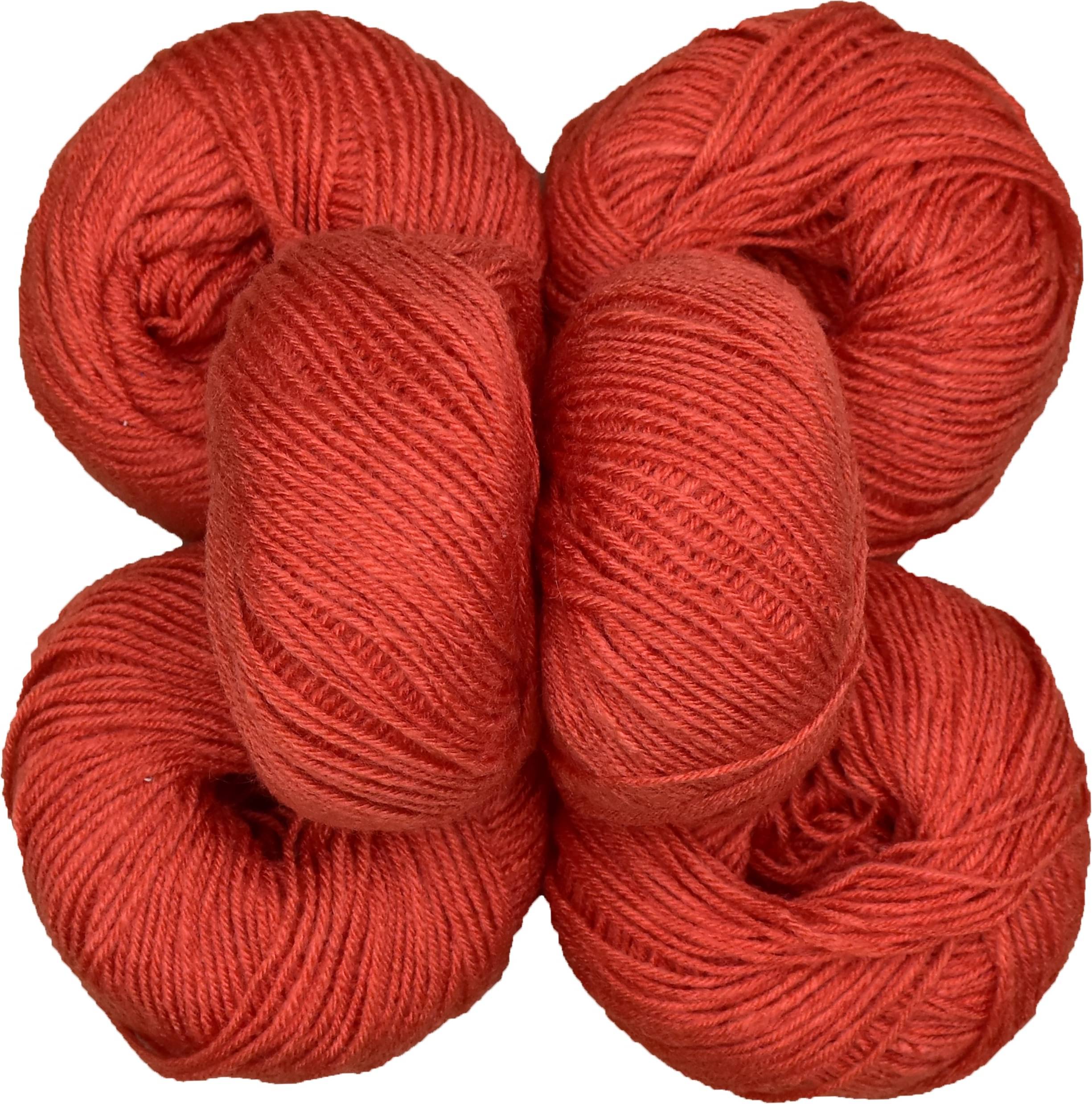     			100% Acrylic Wool Rust (6 pc) Baby Soft Wool Ball Hand Knitting Wool/Art Craft Soft Fingering Crochet Hook Yarn, Needle Knitting Yarn Thread Dyed