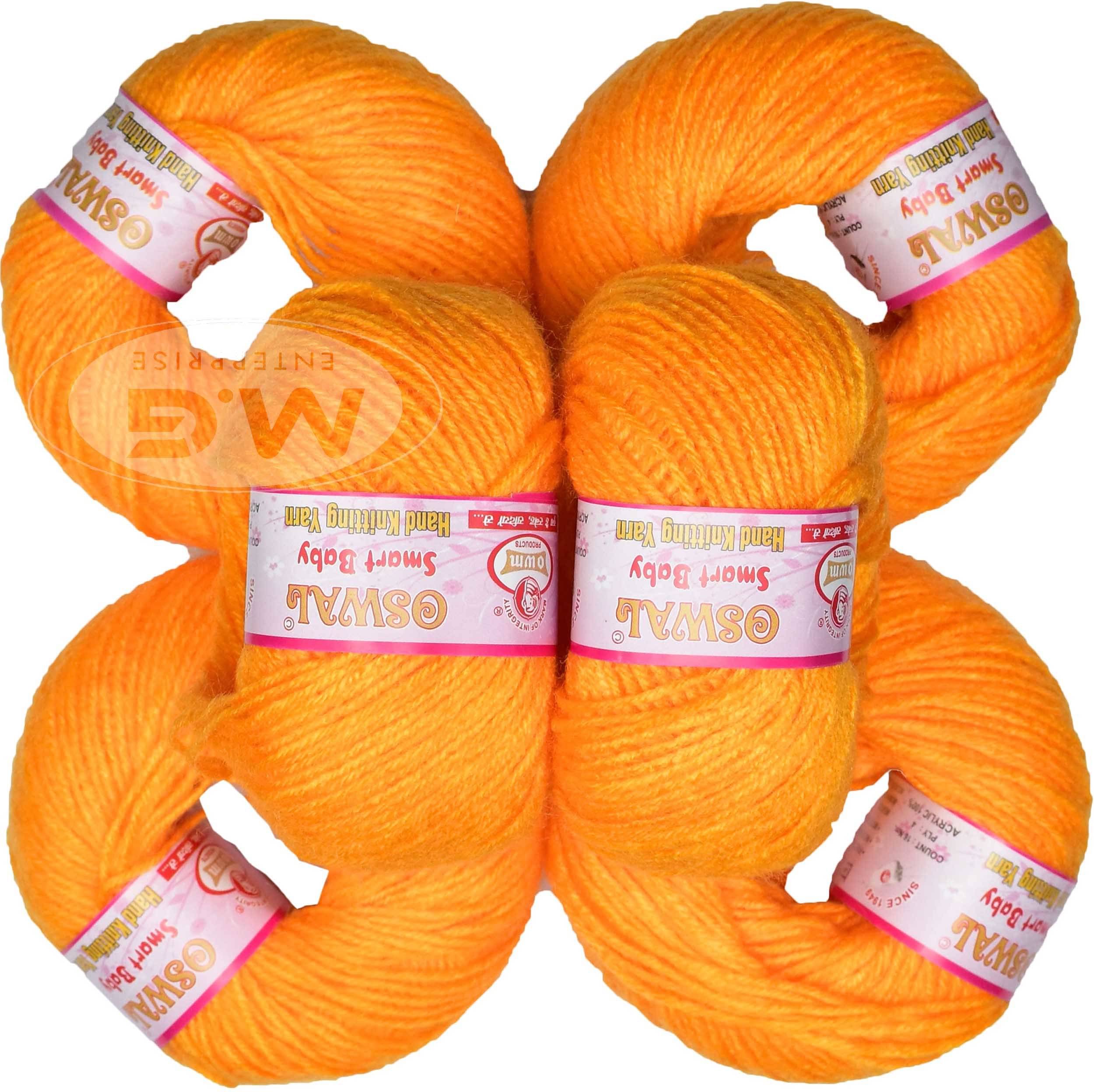     			100% Acrylic Wool Yellow (8 pc) Smart Baby 4 ply Wool Ball Hand Knitting Wool/Art Craft Soft Fingering Crochet Hook Yarn, Needle Knitting Yarn Thread Dyed