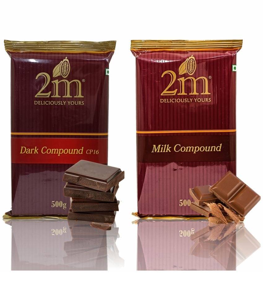     			2M Dark (CP-16) & Milk Compound Slabs Assorted Chocolates 500 g