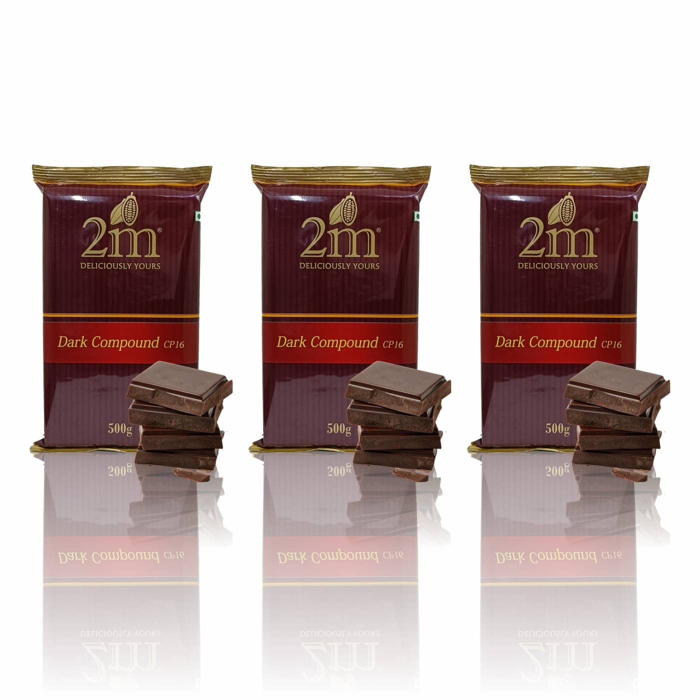     			2M Dark Chocolate Compound Slab (CP-16) Assorted Chocolates 500 g