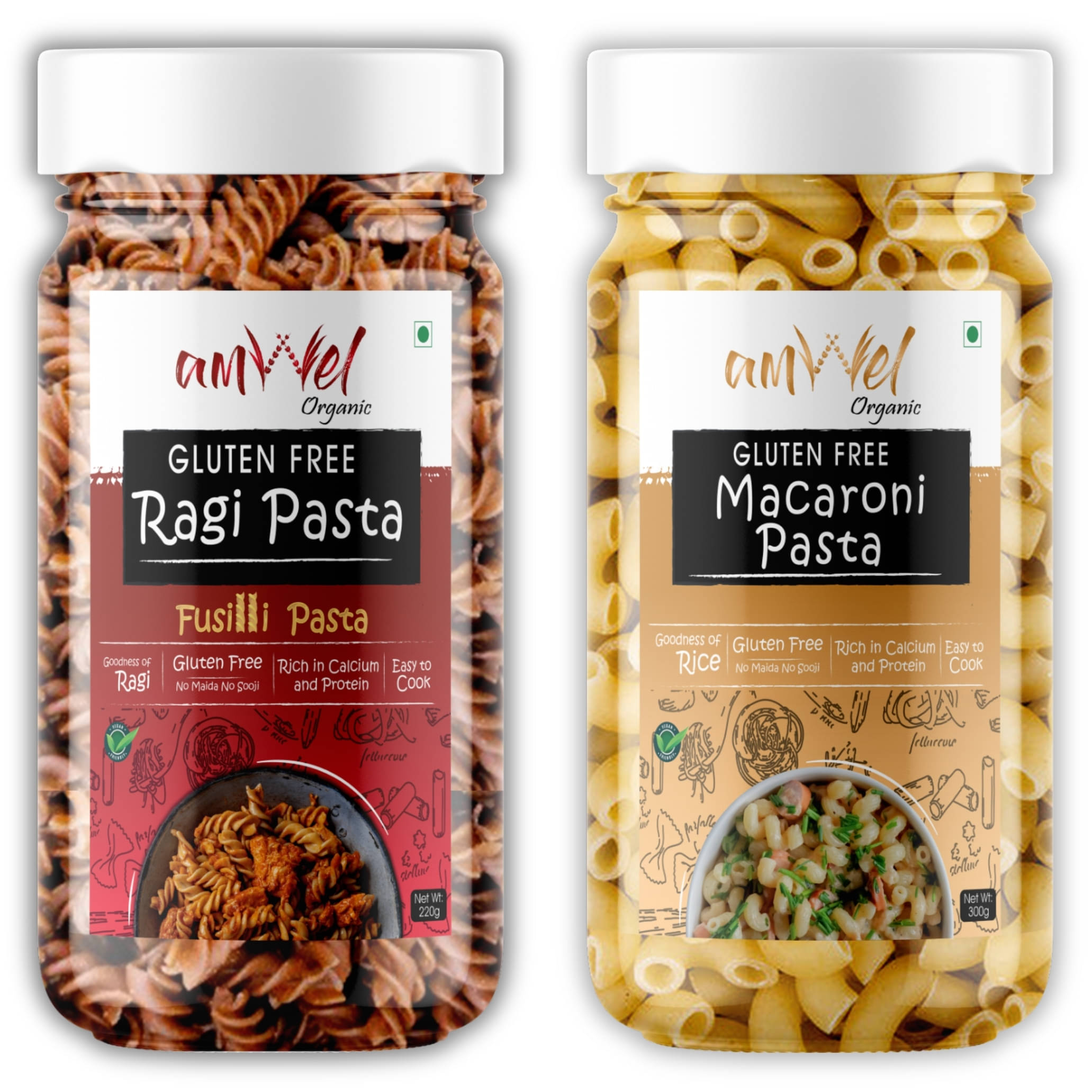     			Amwel Fusilli 520 gm Pack of 2