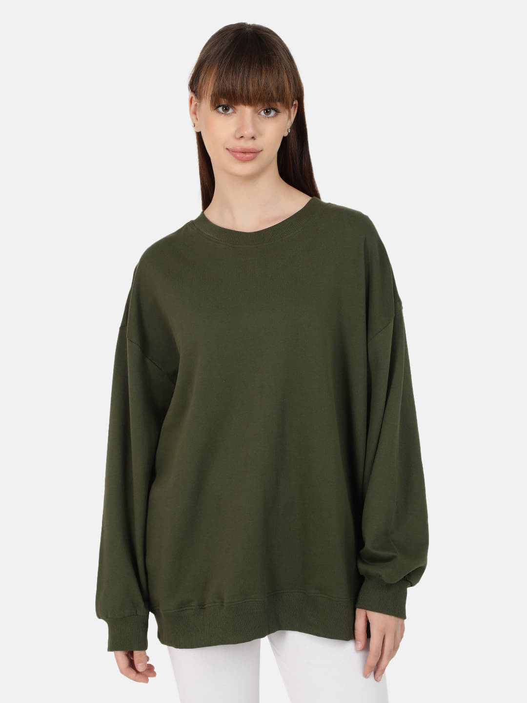Bene Kleed Women Oversized Cotton Sweatshirt Bene Kleed Women Oversized Cotton Sweatshirt