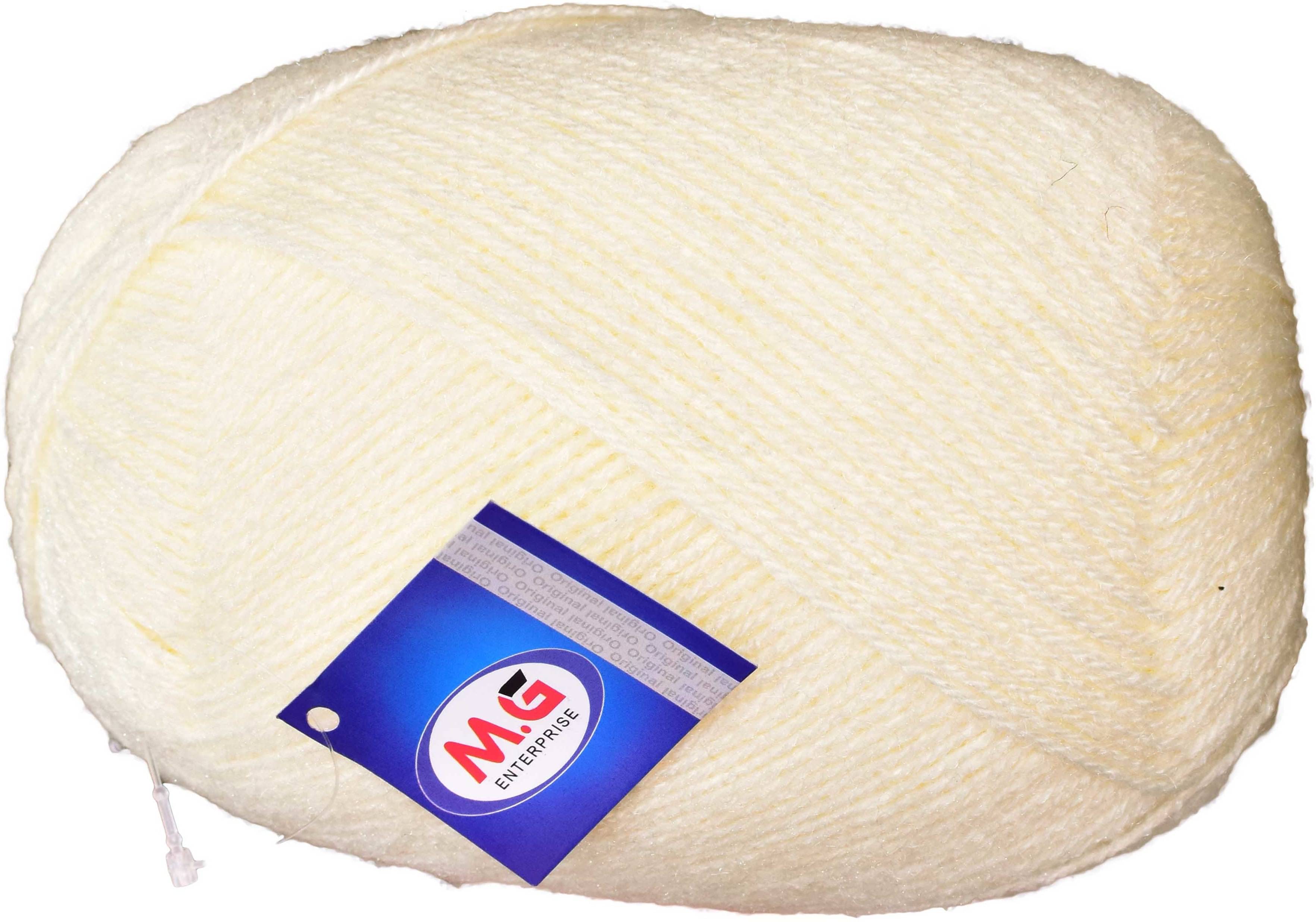     			Bigboss Cream (600 gm)  Wool Ball Hand knitting wool / Art Craft soft fingering crochet hook yarn, needle knitting yarn thread dye  N