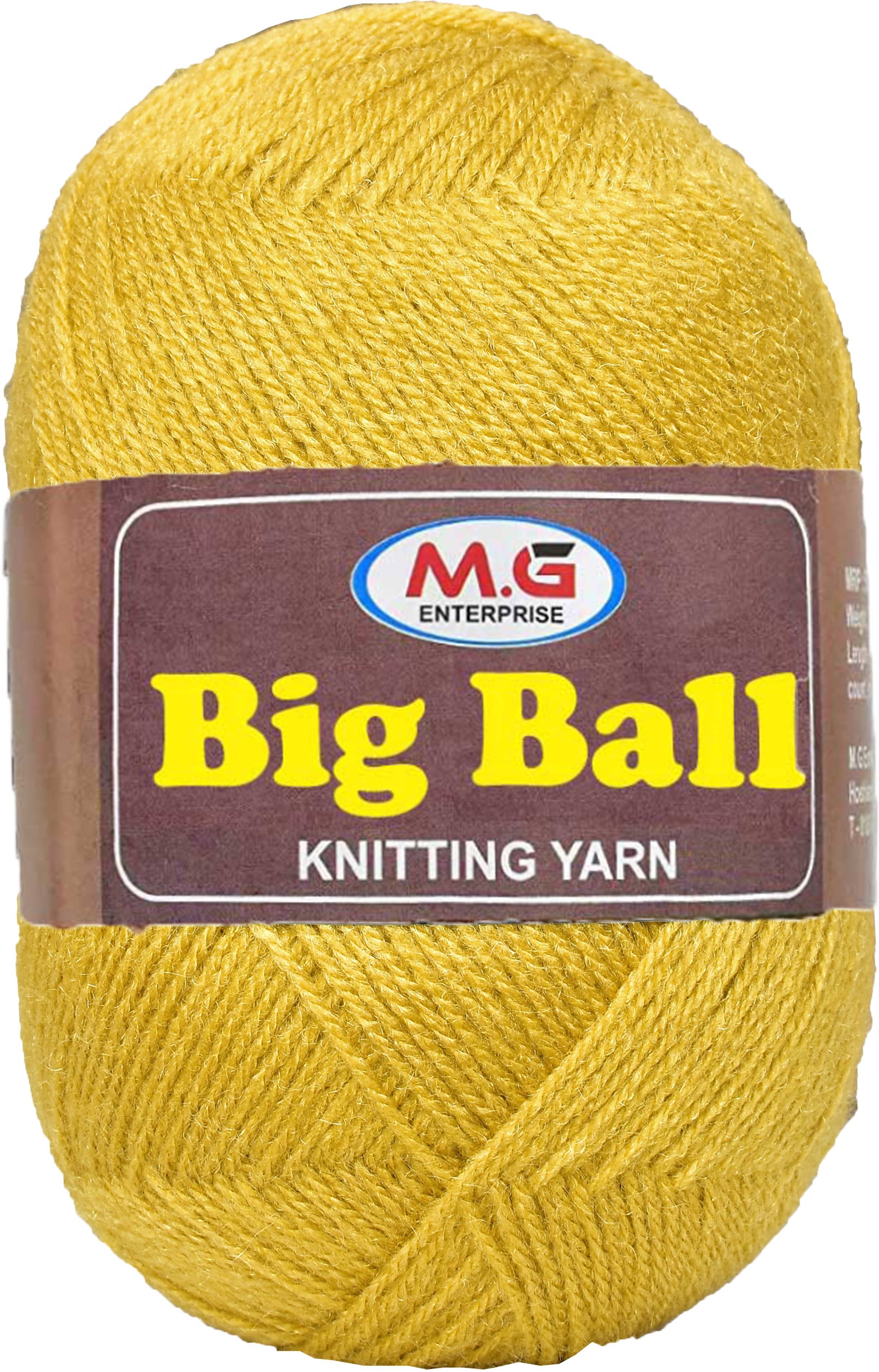     			Bigboss  Mustard 200 gms Wool Ball Hand knitting wool- Art-AAI