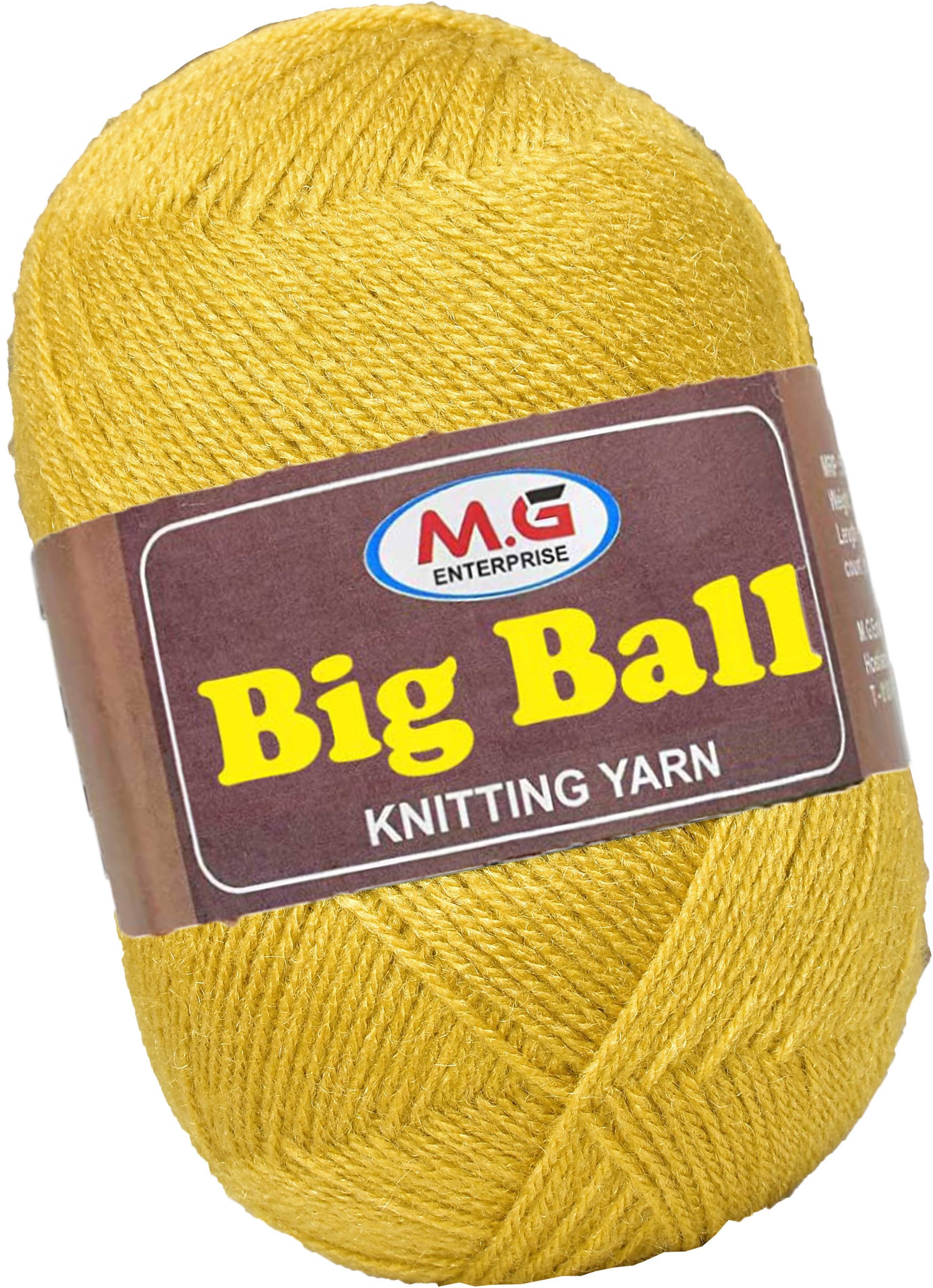     			Bigboss  Mustard 600 gms Wool Ball Hand knitting wool- Art-AAI
