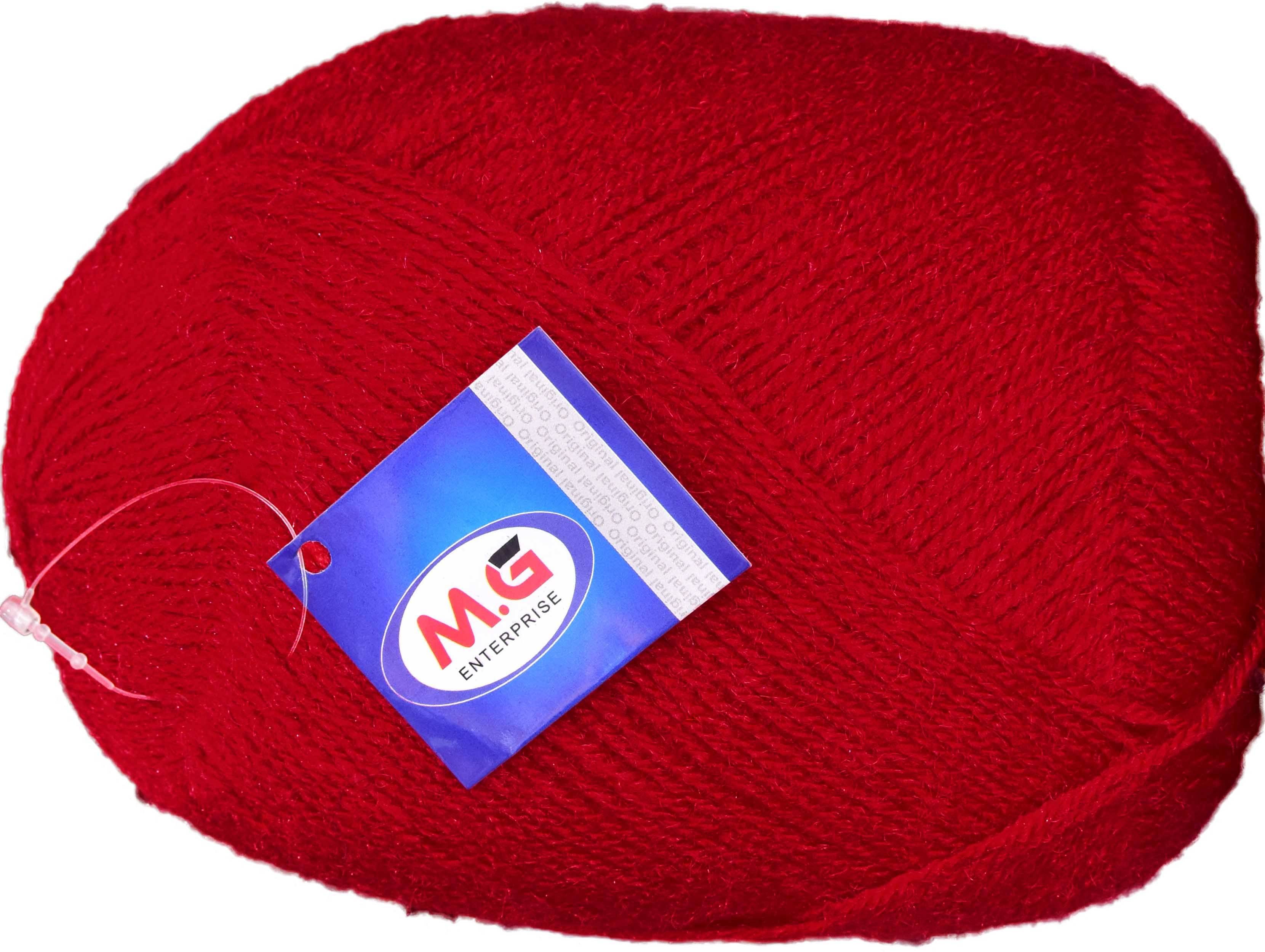     			Bigboss Red (600 gm)  Wool Ball Hand knitting wool / Art Craft soft fingering crochet hook yarn, needle knitting yarn thread dye  Z
