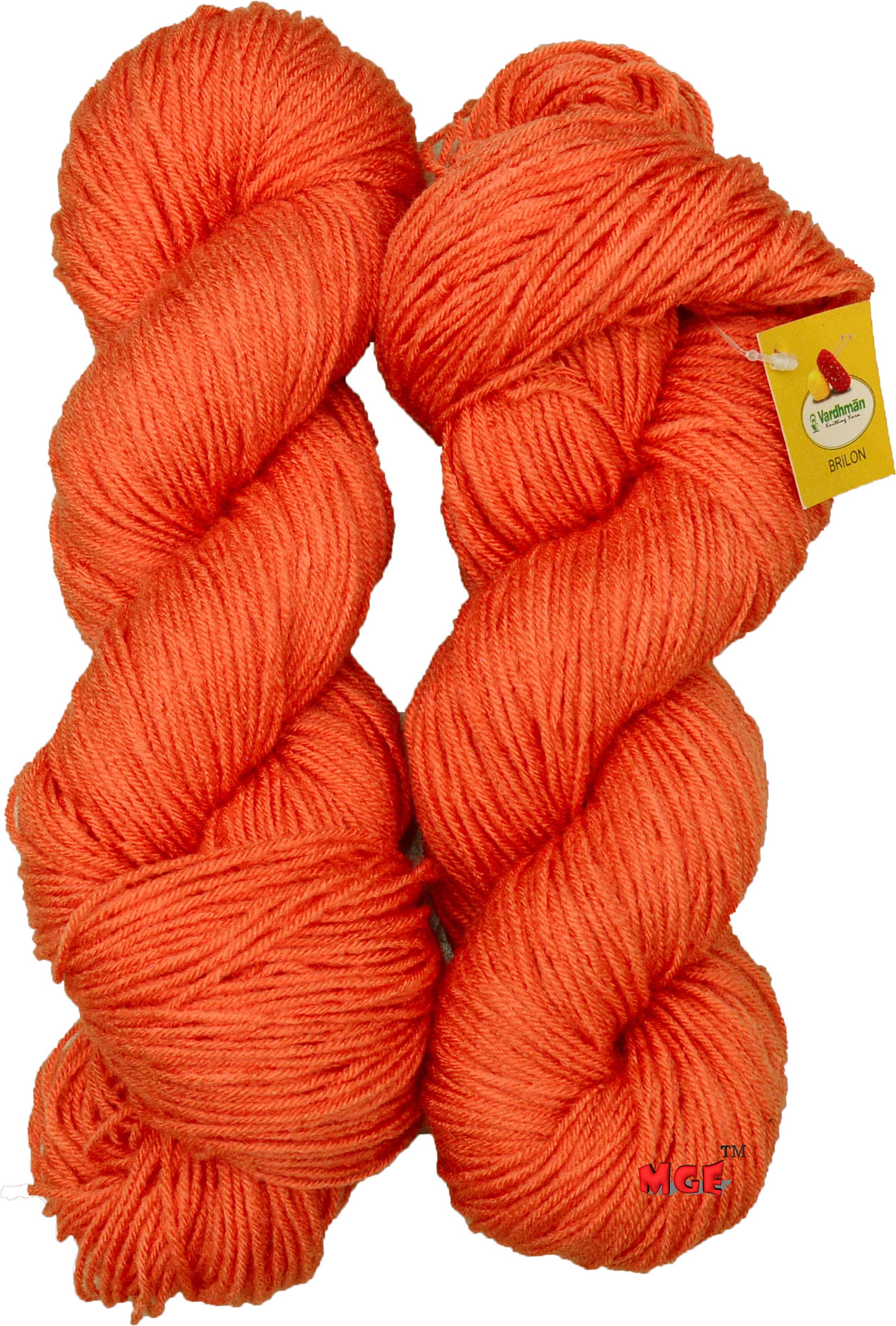     			Brilon Salmon (200 gm)  Wool Hank Hand knitting wool / Art Craft soft fingering crochet hook yarn, needle knitting yarn thread dye P QF