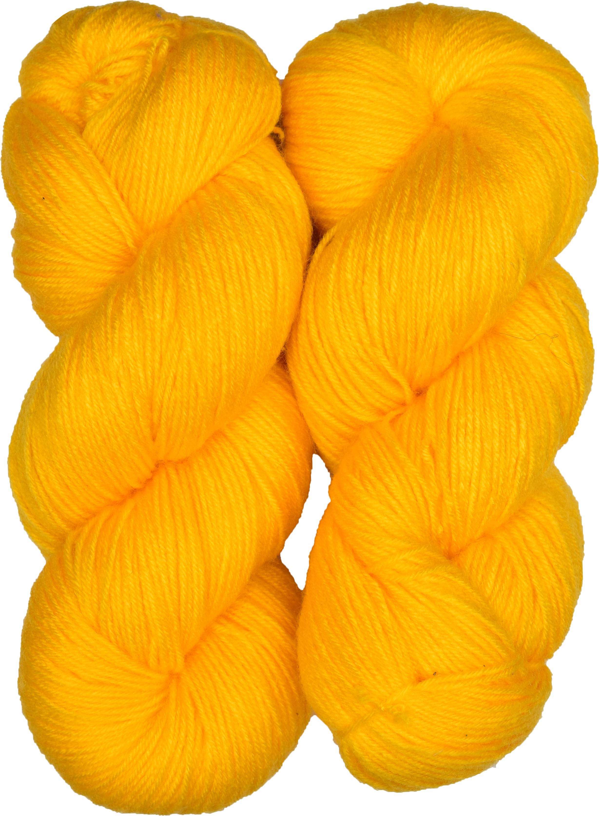     			Brilon Yellow (200 gm)  Wool Hank Hand knitting wool / Art Craft soft fingering crochet hook yarn, needle knitting yarn thread dye E FG