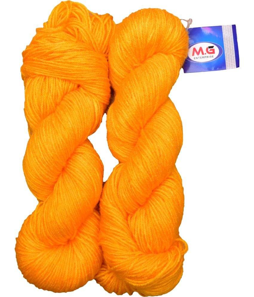     			Brilon Yellow (400 gm)  Wool Hank Hand knitting wool / Art Craft soft fingering crochet hook yarn, needle knitting yarn thread dye G HG
