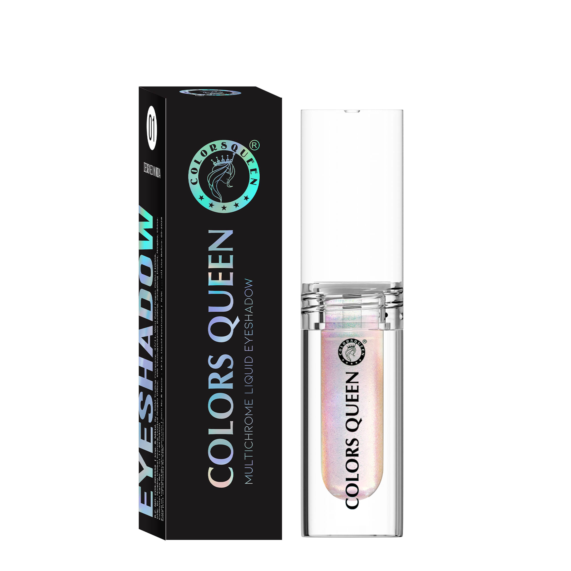 Colors Queen Multichrome Liquid Eyeshadow with Metallic Finish 2g, Diamond Dust (Shade - 10) Colors Queen Multichrome Liquid Eyeshadow with Metallic Finish 2g, Diamond Dust (Shade - 10)
