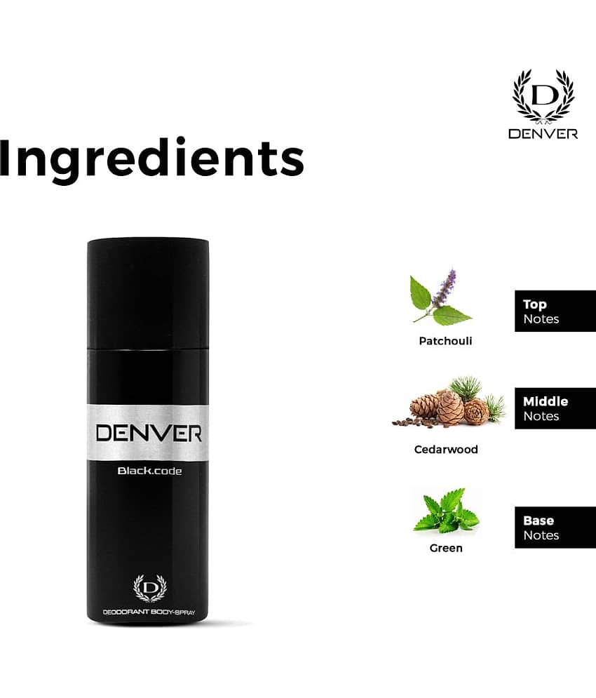 Buy Denver Black Code Deodorant Pack of 3 · 150 ml (450 ml total) - Image 5